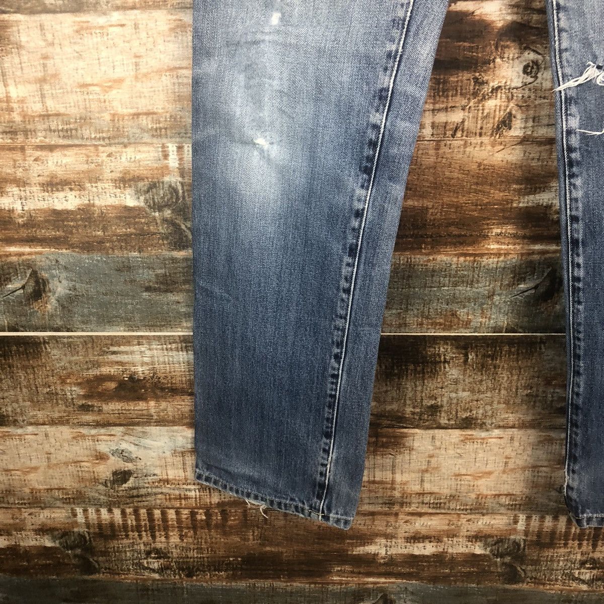Japanese Brand Uniqlo japan ripped Distressed Denim Pants #A1394 Size US 31 - 13 Thumbnail