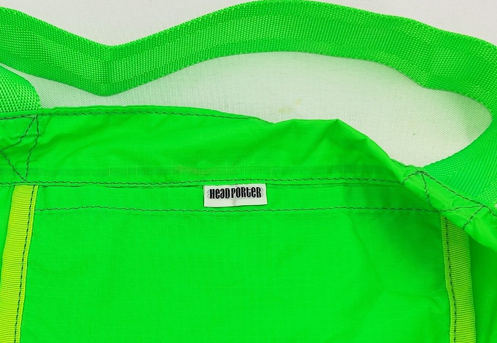 Porter HEAD PORTER foldable green thin nylon shopping bag with clip Size ONE SIZE - 4 Thumbnail