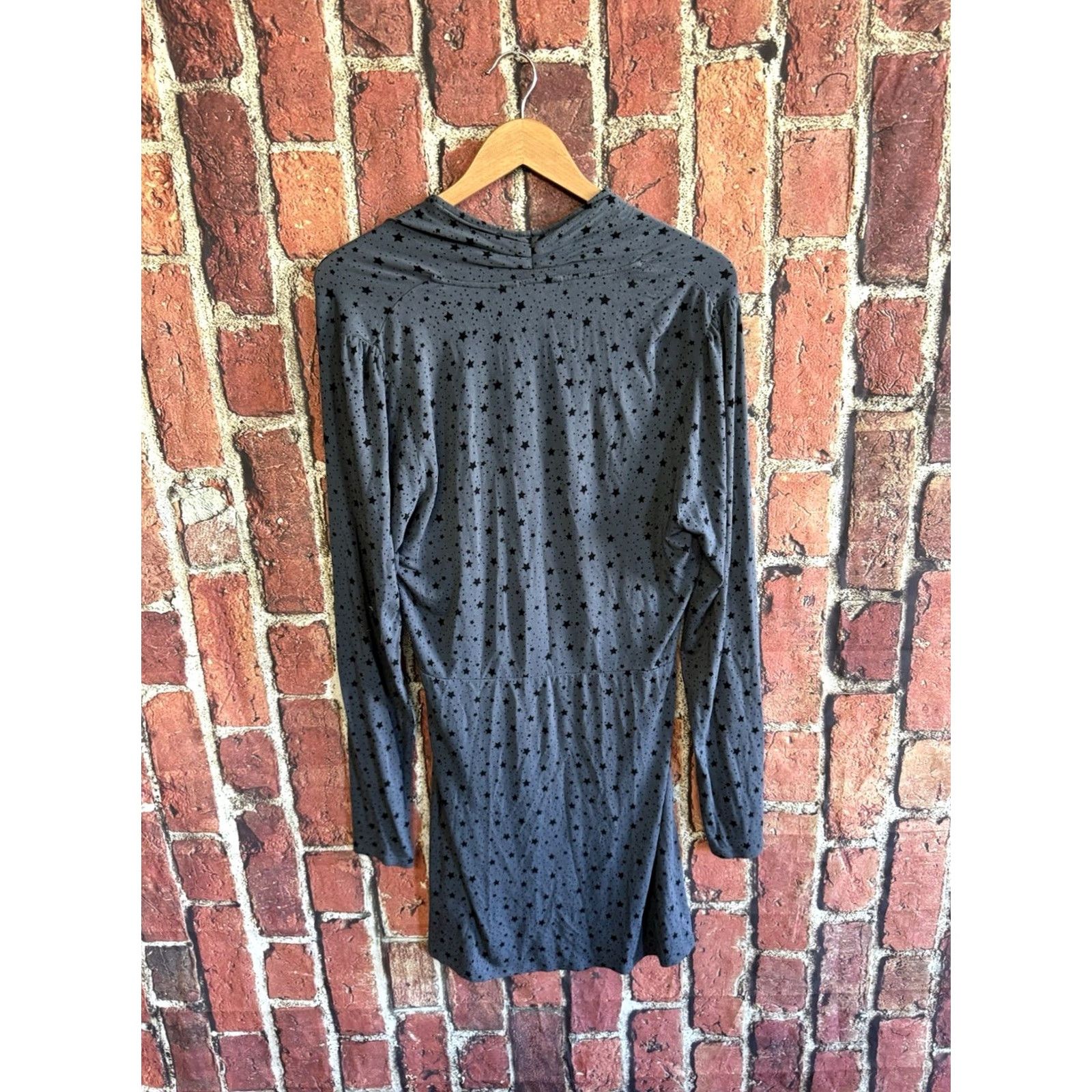 Boden Boden Stormy Night Stardust Jersey Long Sleeve Dress Size 10 Women Blue V-Neck Pullover Knee Length Celestial Casual Business Size L / US 10 / IT 46 - 2 Thumbnail