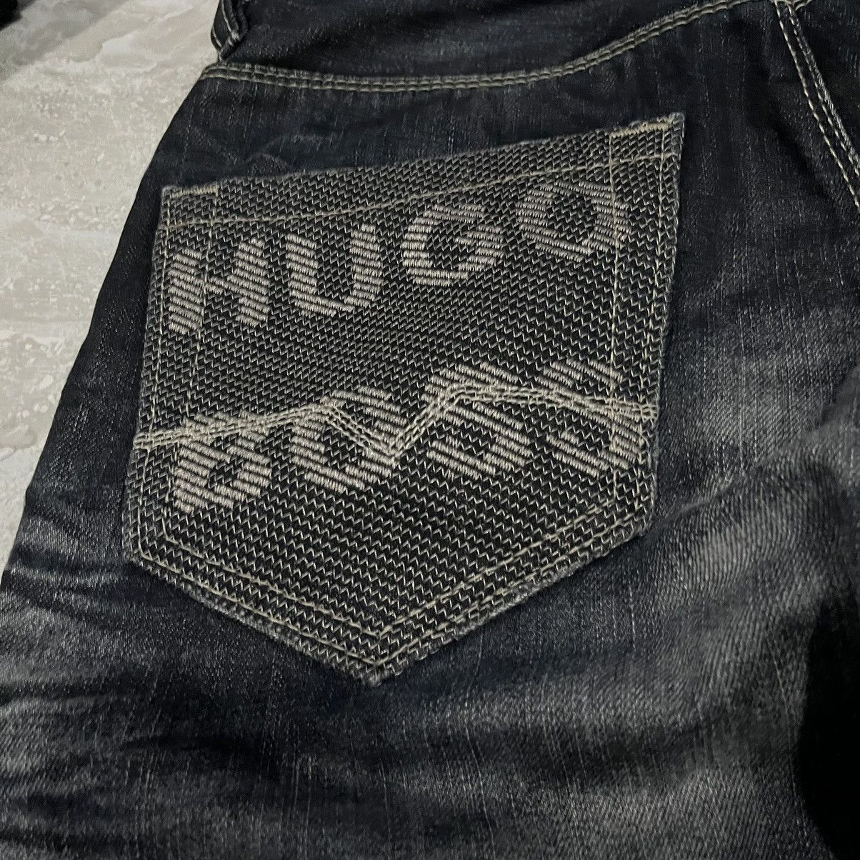 Hugo Boss HUGO BOSS Black Flared Ripped Denim Size US 30 / EU 46 - 14 Thumbnail