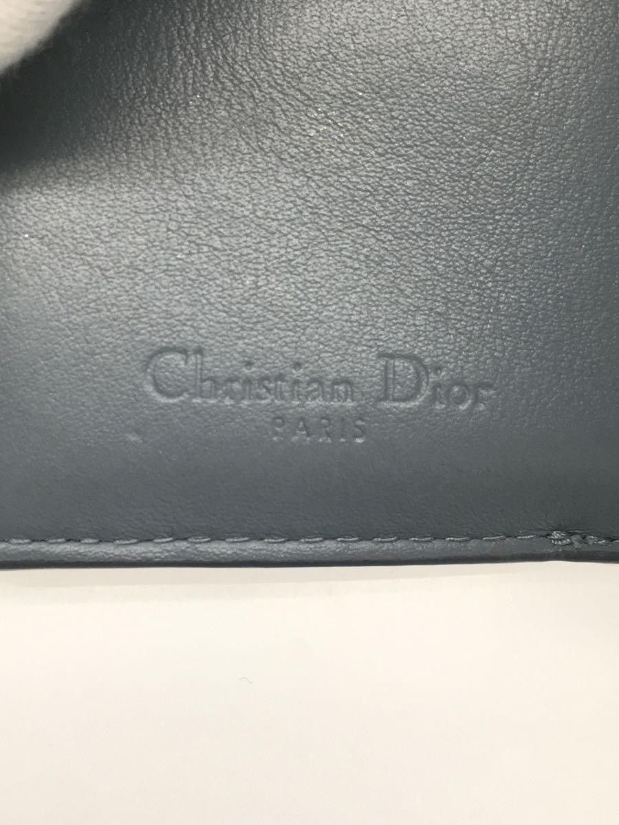 Dior Dior Tri-Fold Wallet Blue With Box Size ONE SIZE - 3 Thumbnail