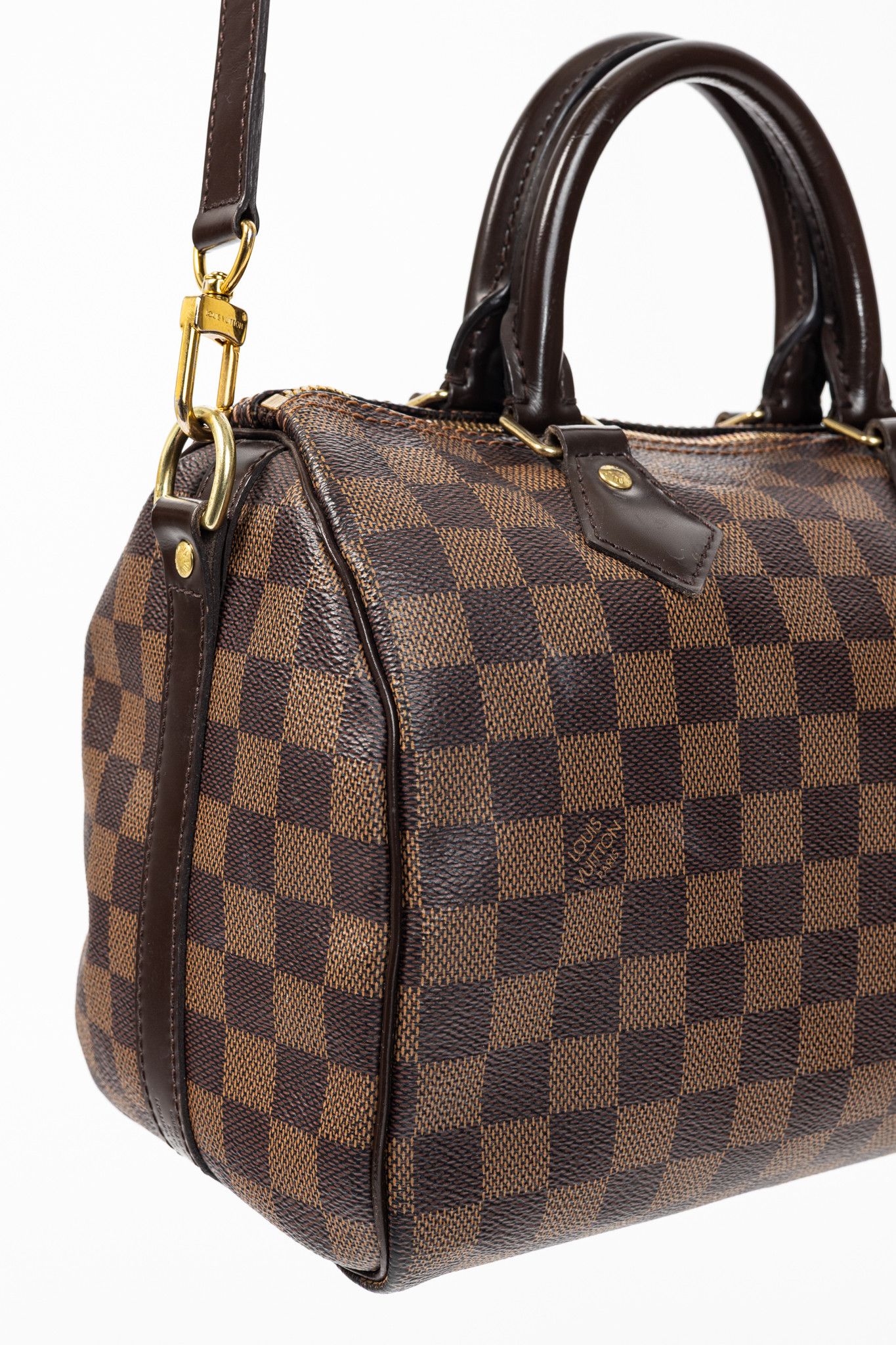 Louis Vuitton Louis Vuitton Speedy Bandouliere 25 Damier Ebene Canvas Bag Size ONE SIZE - 7 Thumbnail