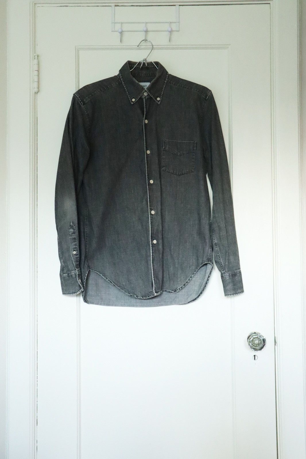 Our Legacy Our Legacy Grey Denim Shirt Size US S / EU 44-46 / 1 - 1 Thumbnail