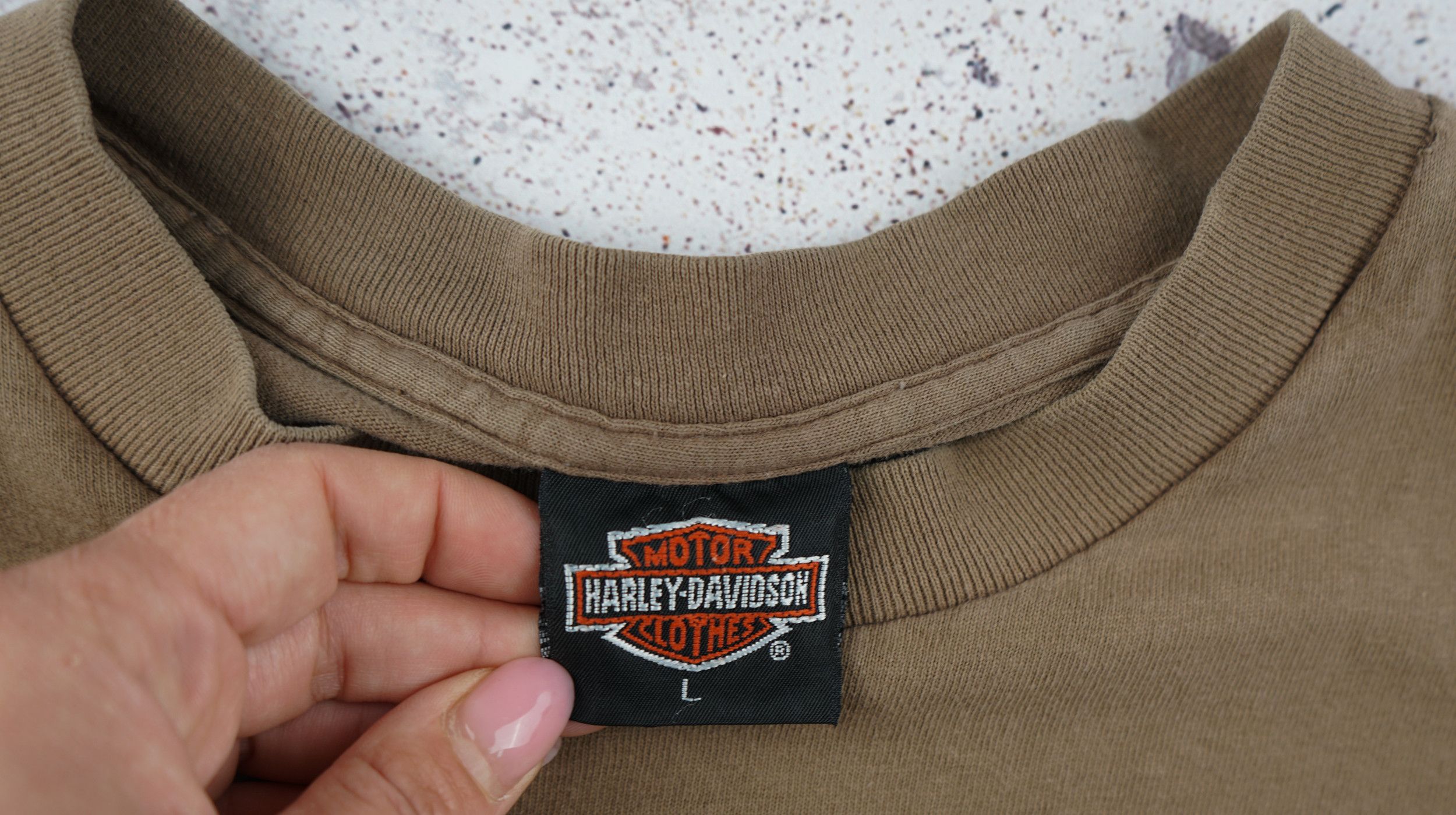 Harley Davidson × Vintage Vintage Harley Davidson Emblem 1990s T Shirt Size US M / EU 48-50 / 2 - 4 Thumbnail