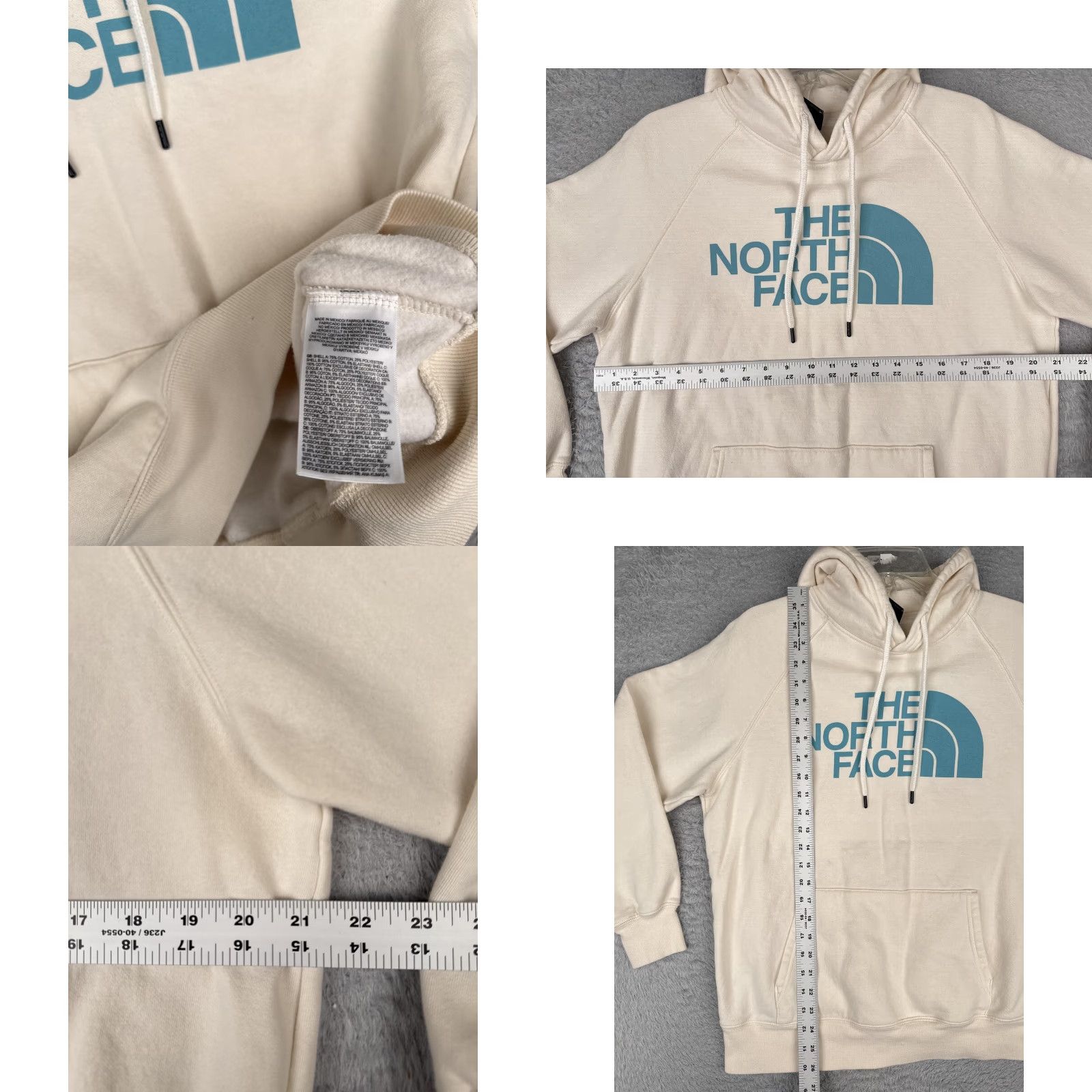 The North Face The North Face Hoodie Womens L White Half Dome Logo Fleece Sweatshirt Size L / US 10 / IT 46 - 8 Thumbnail