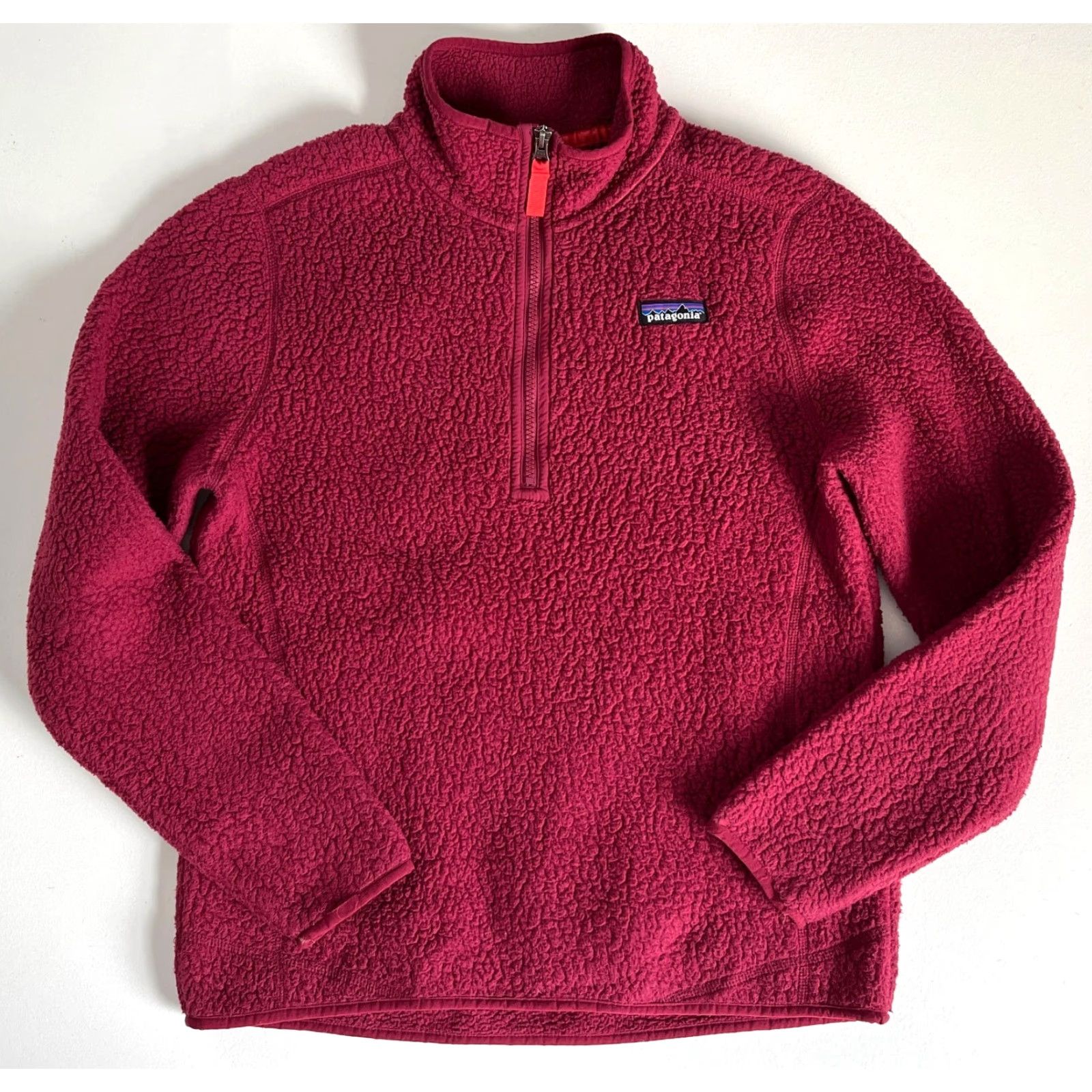 Patagonia VINTAGE Women's Patagonia Retro Pile 1/4 Zip Pullover Arrow Red 22815 Sz M Size M / US 6-8 / IT 42-44 - 5 Thumbnail
