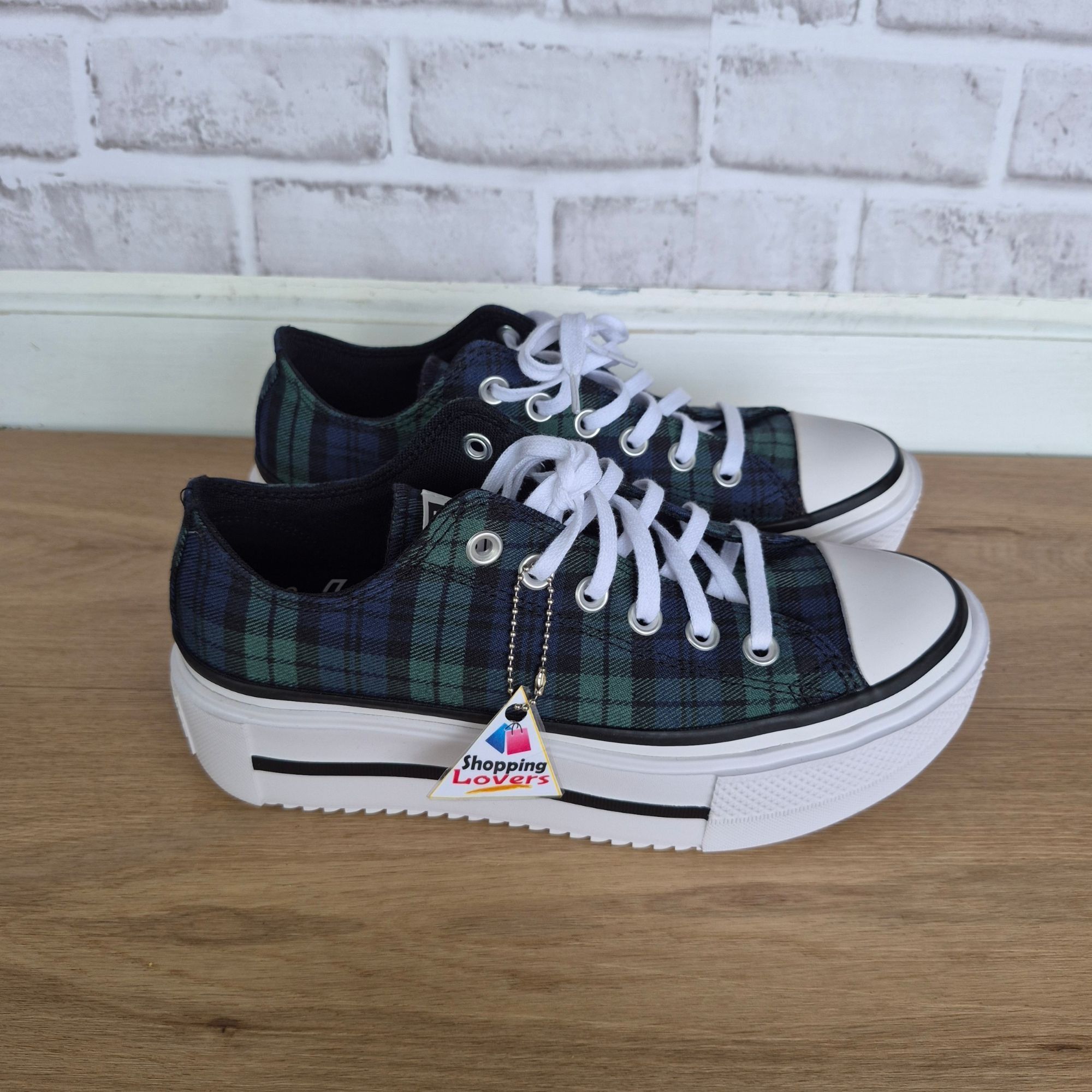 Converse ⭐Converse Lift Double Stack Platform Plaid 9.5 Women Shoes S Size US 9.5 / IT 39.5 - 11 Thumbnail