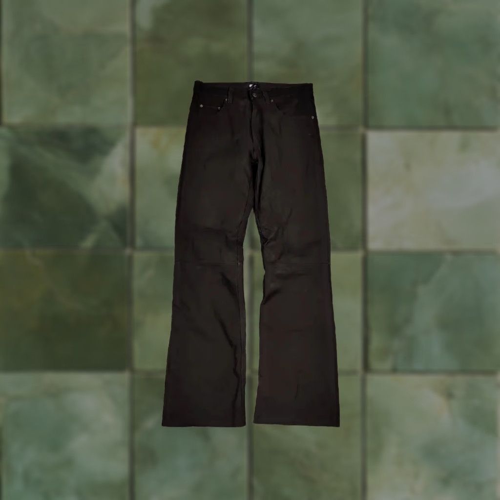 Vintage Y2K Vintage 90s Leather Pants Opium Style Alt Biker USA Rare Men’s Size US 32 / EU 48 - 1 Thumbnail