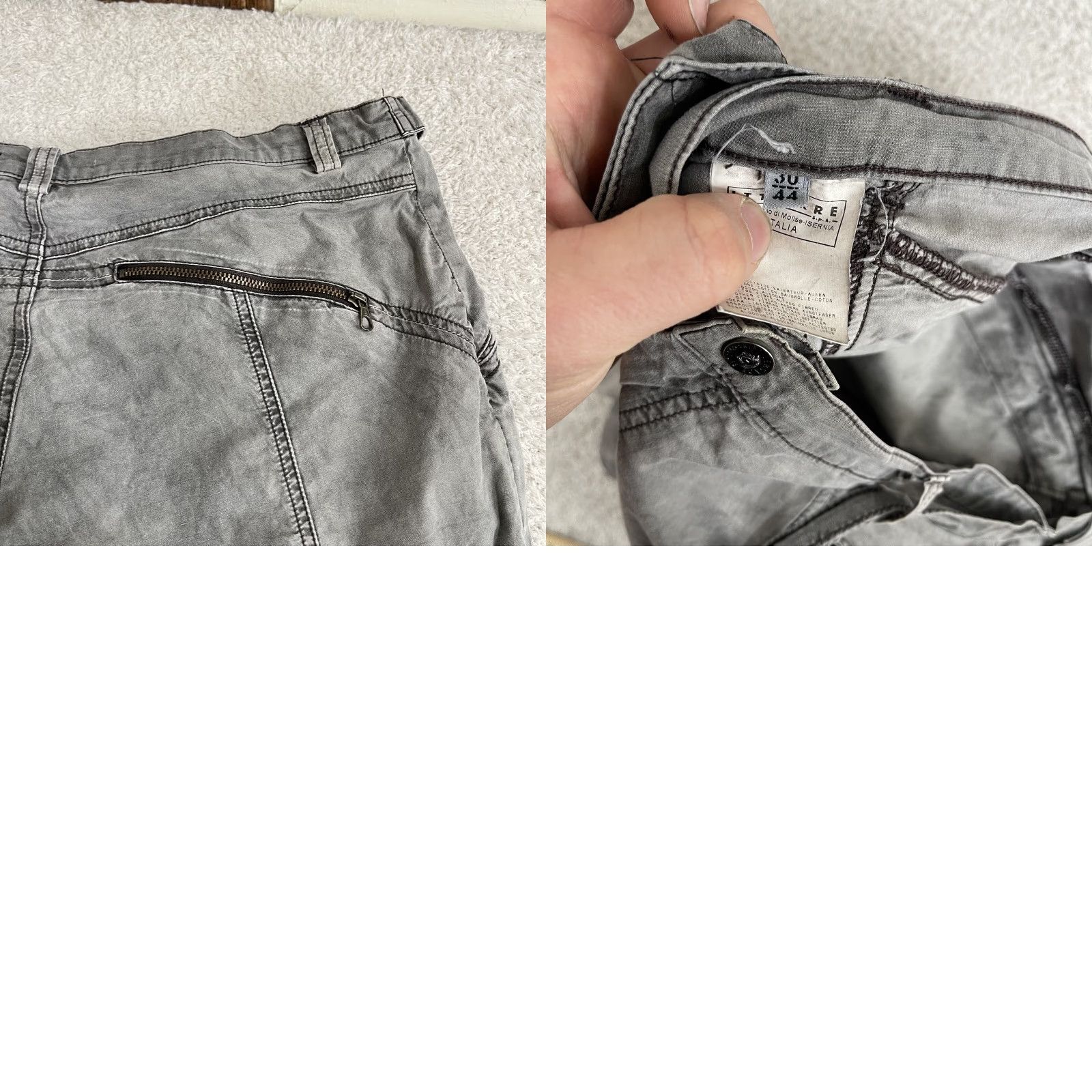 Versace Jeans Couture VINTAGE Versace Jeans Couture Pants Women's 32x31 Gray Baggy Rave Y2K Italy Goth 90s VTG Size 24" / US 00 / IT 34 - 10 Thumbnail