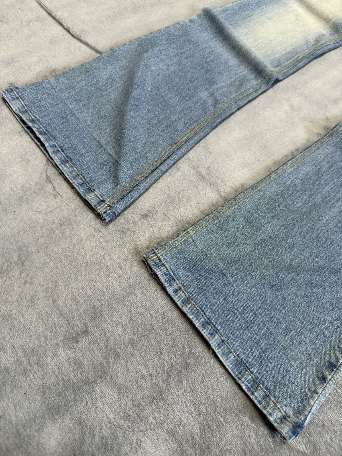 Japanese Brand × Vintage Embellished Butterfly Studded Rhinestone Flared Jeans Size 29" - 16 Thumbnail