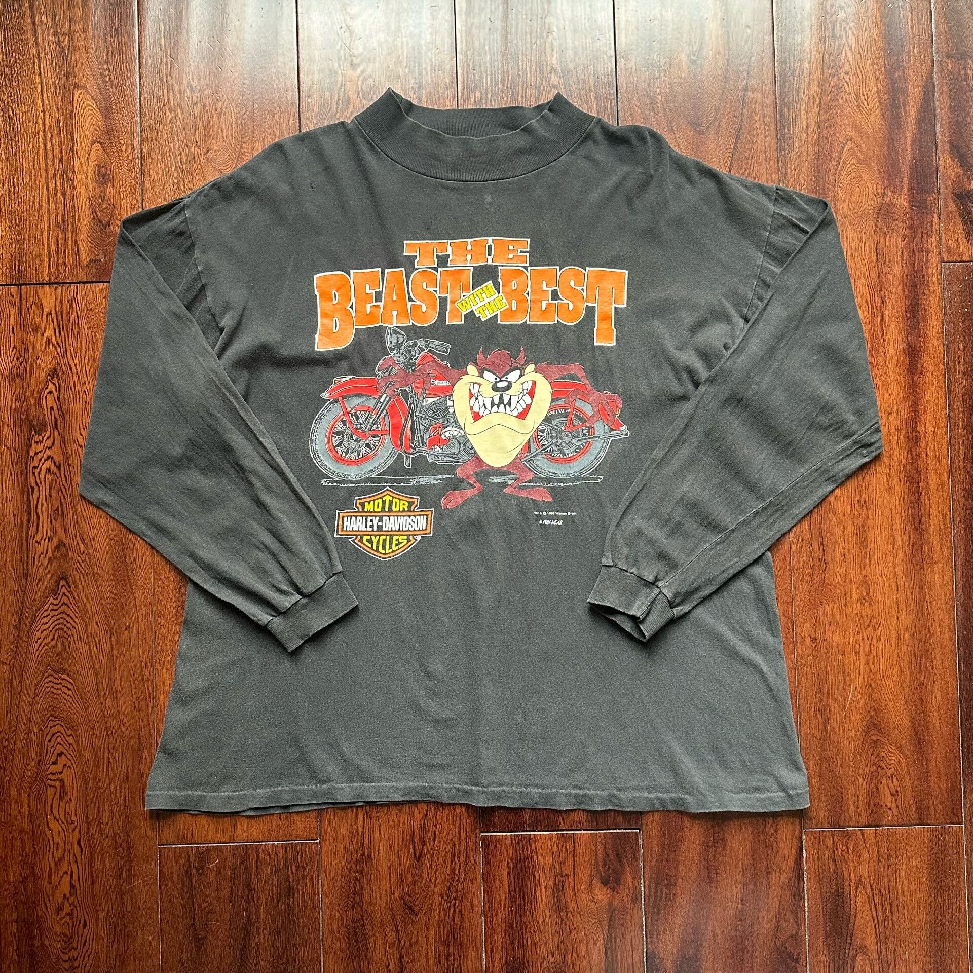 Vintage Vintage 1993 Harley Davidson Long Sleeve Size US M / EU 48-50 / 2 - 1 Thumbnail