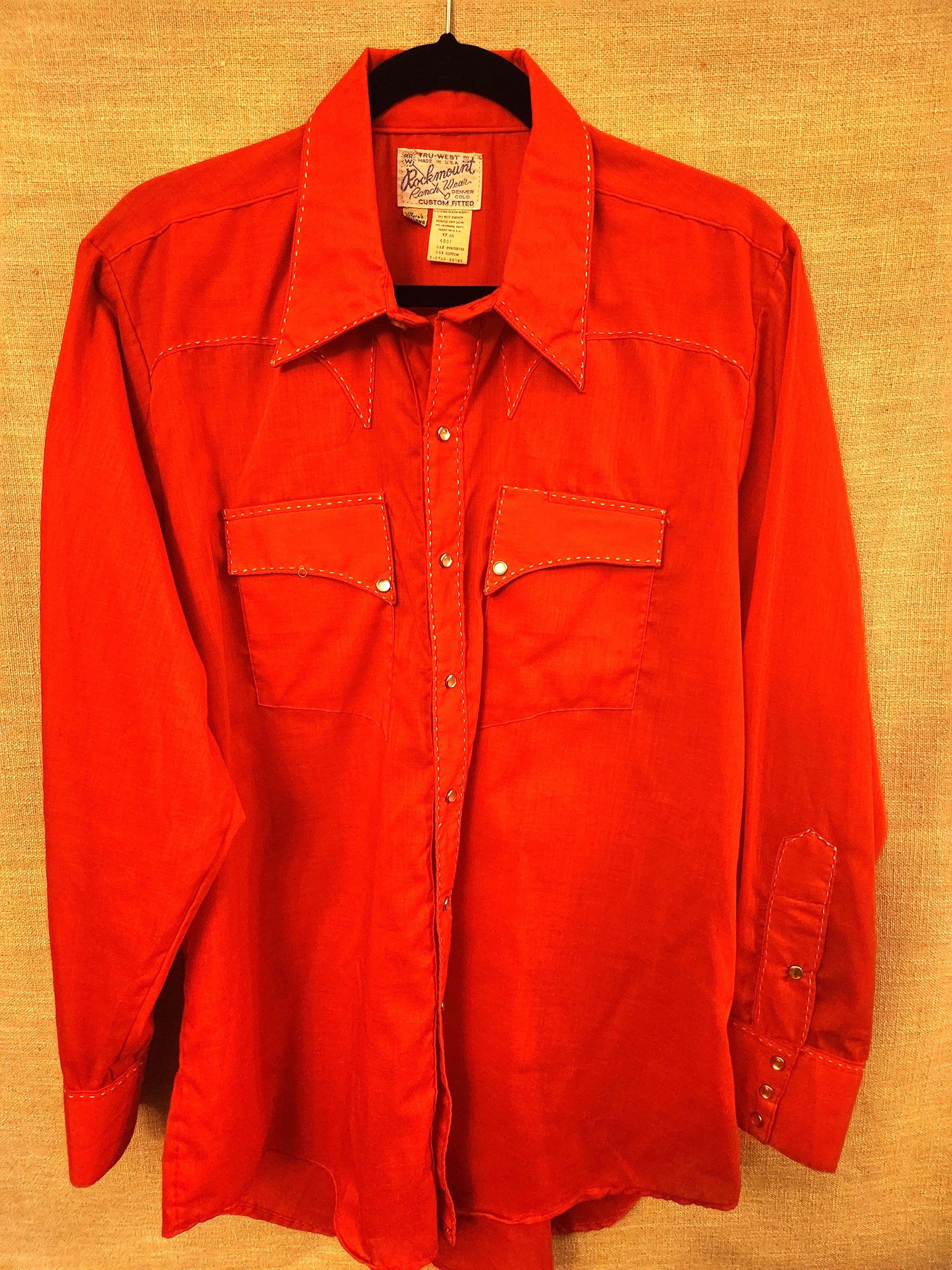 Rockmount Ranch Wear Vintage 50's Men's Western Shirt Size US M / EU 48-50 / 2 - 1 Thumbnail