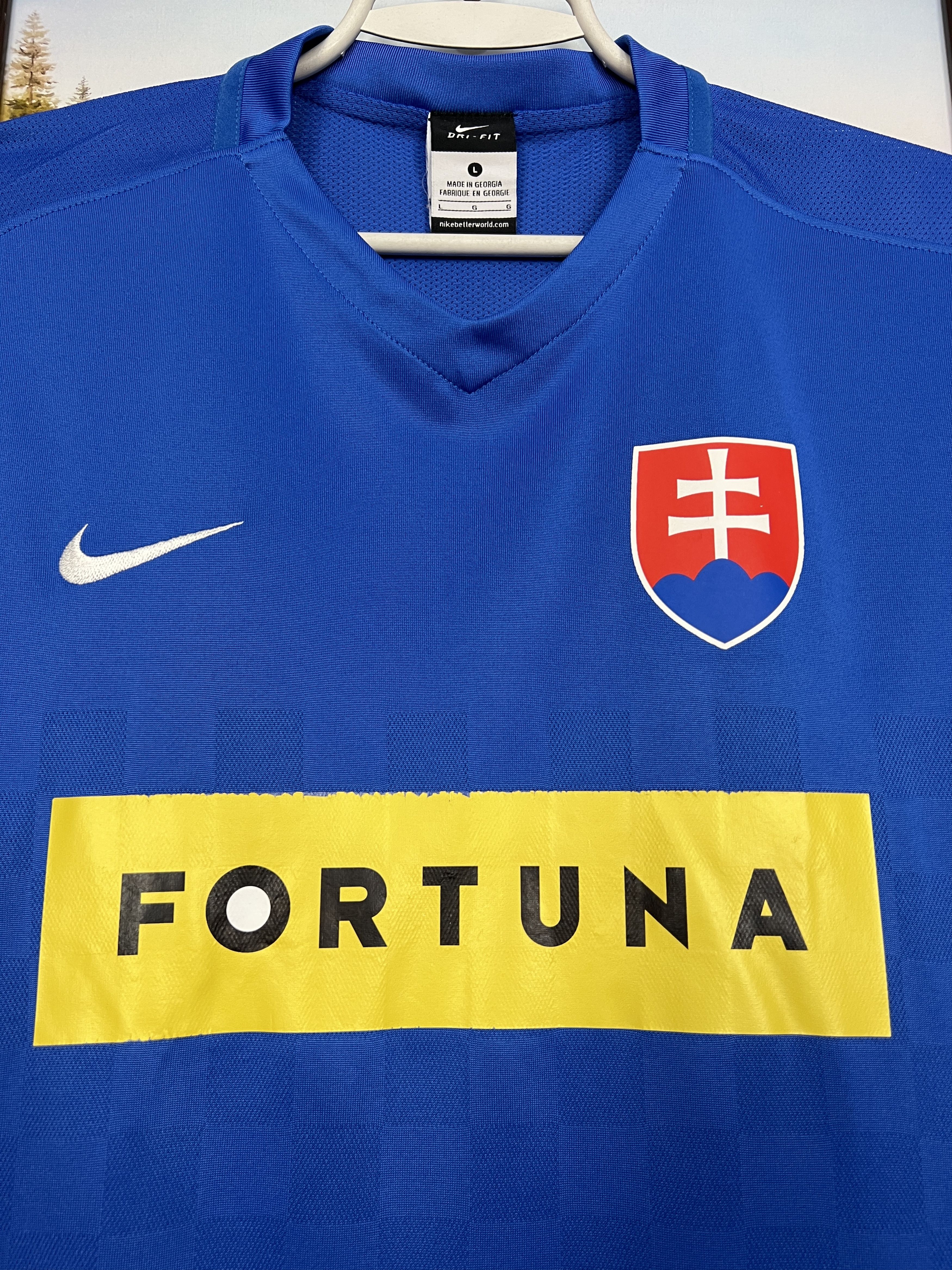 Nike Slovakia football shirt Soccer Nike Jersey National Trikot Size US L / EU 52-54 / 3 - 3 Thumbnail