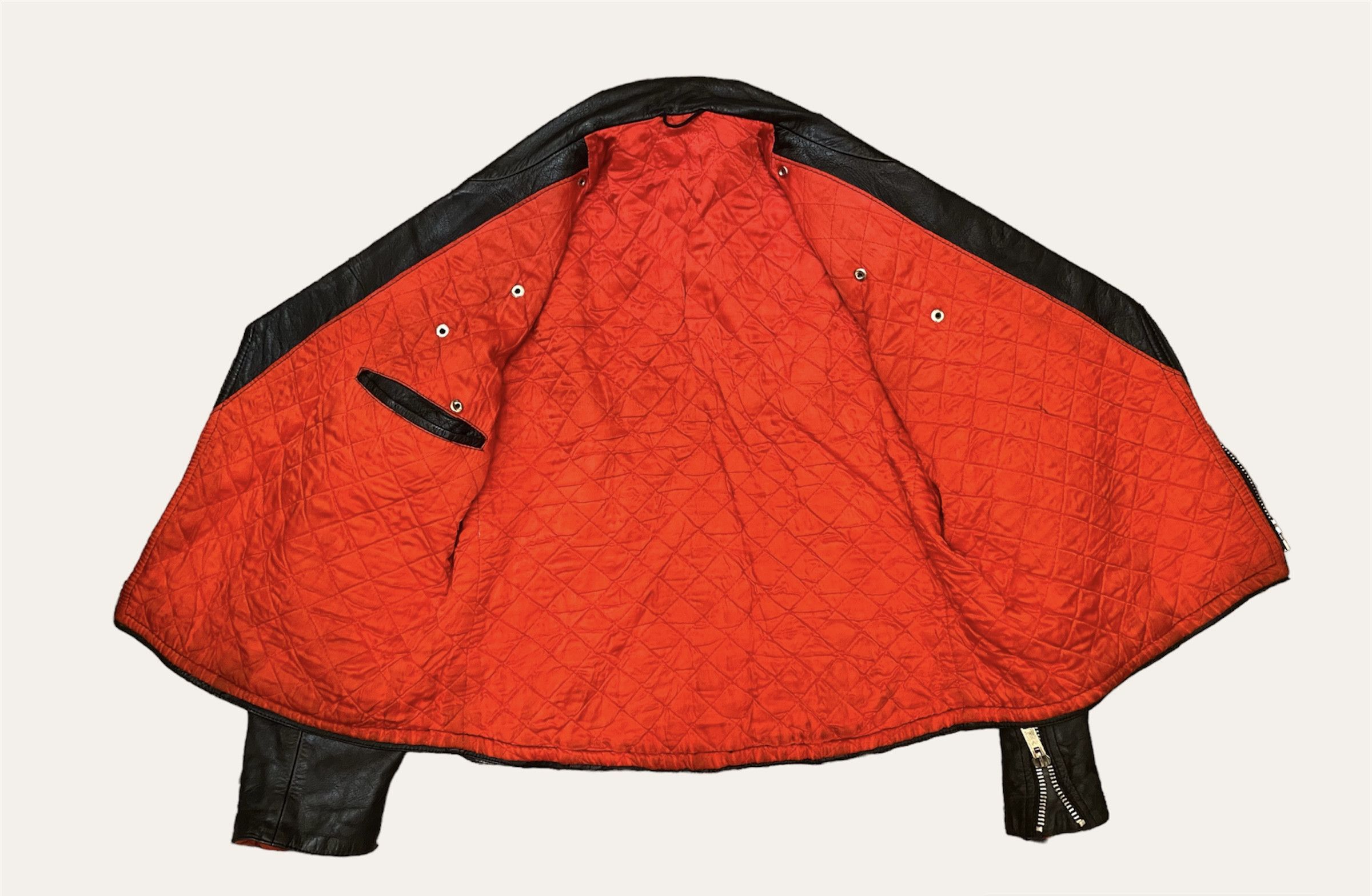 Rare Vtg Leather Biker Jacket Jofama Janbell Petroff type