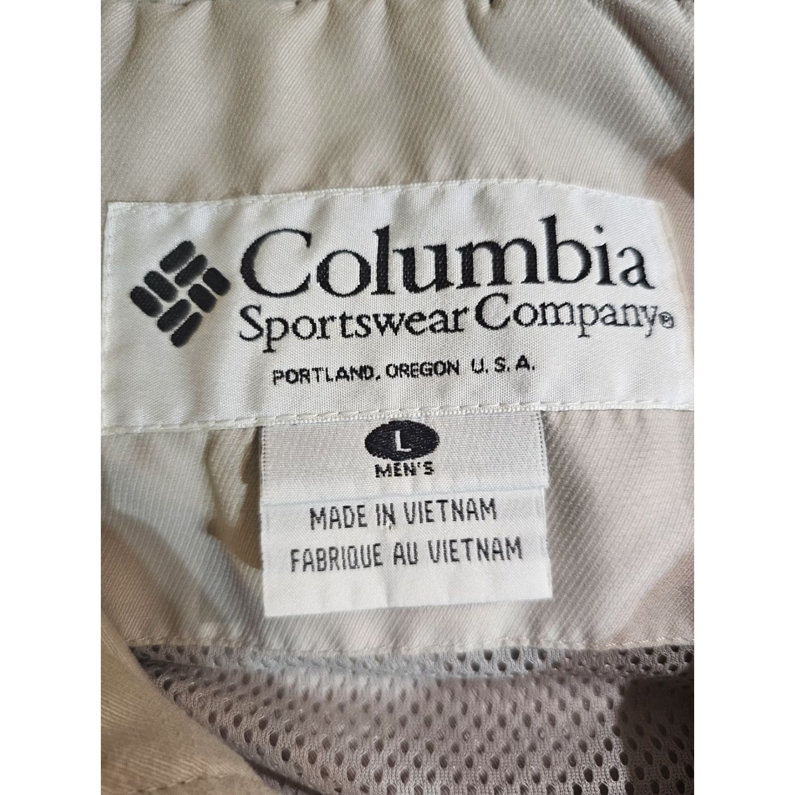 Vintage Columbia Sportswear x Cirrus Airplanes Windbreaker Jacket Full Zip Mens Size XL Beige Size L / US 10 / IT 46 - 4 Thumbnail
