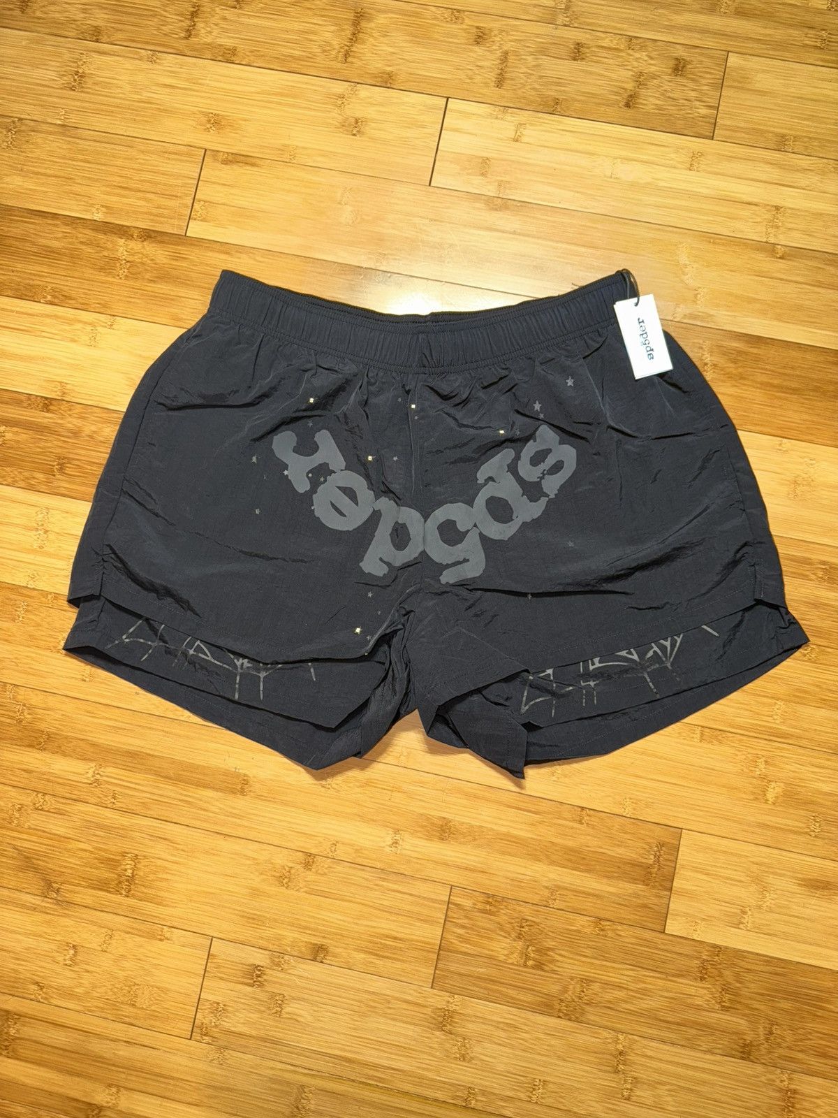 Sp5der Sp5der OG Black Web Double Layer Short - XL Size US 38 / EU 54 - 1 Thumbnail