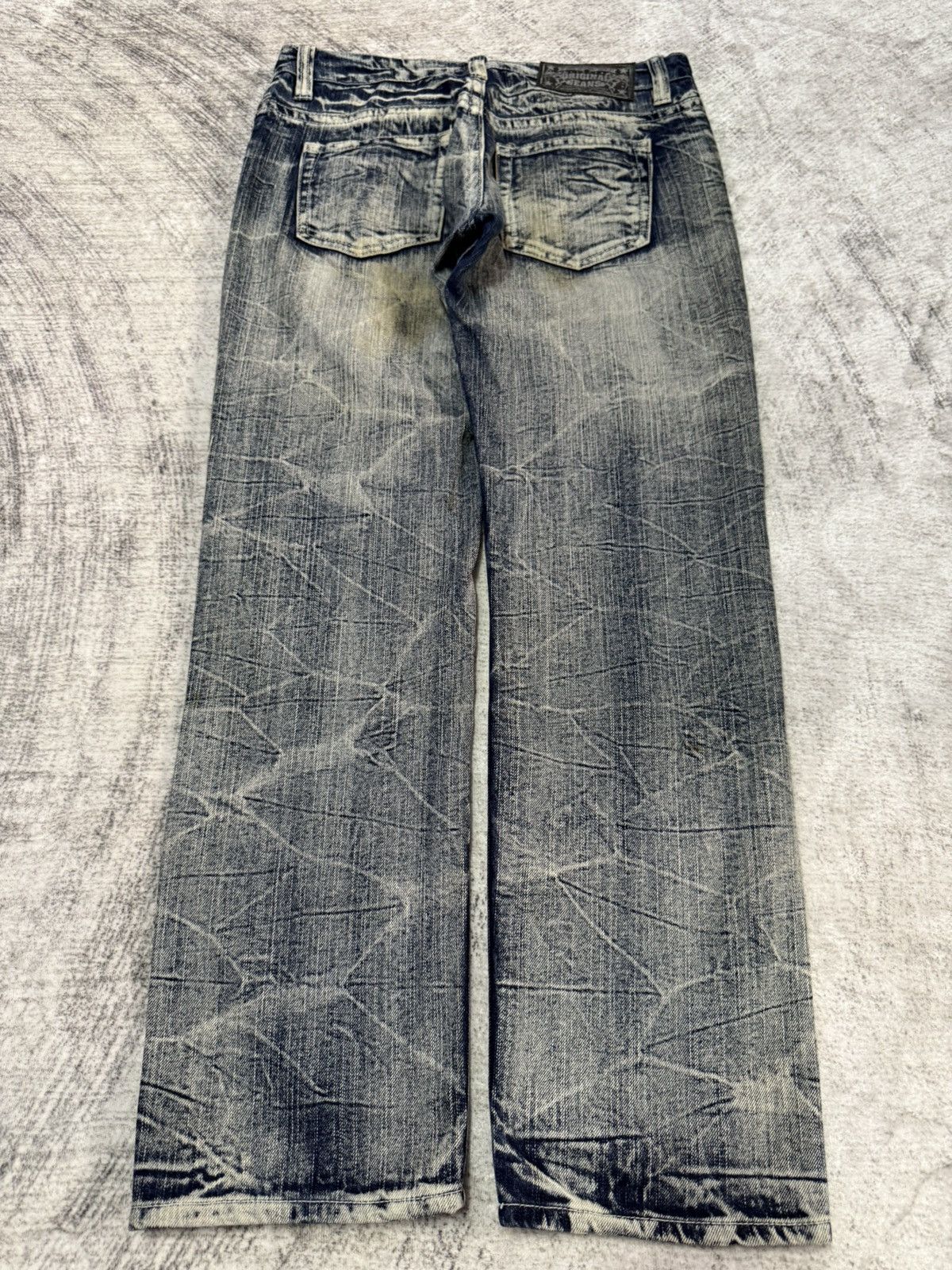 Hysteric Glamour × Japanese Brand The Vintage Standard Acid Wash Destroy Jeans Size US 29 - 2 Thumbnail