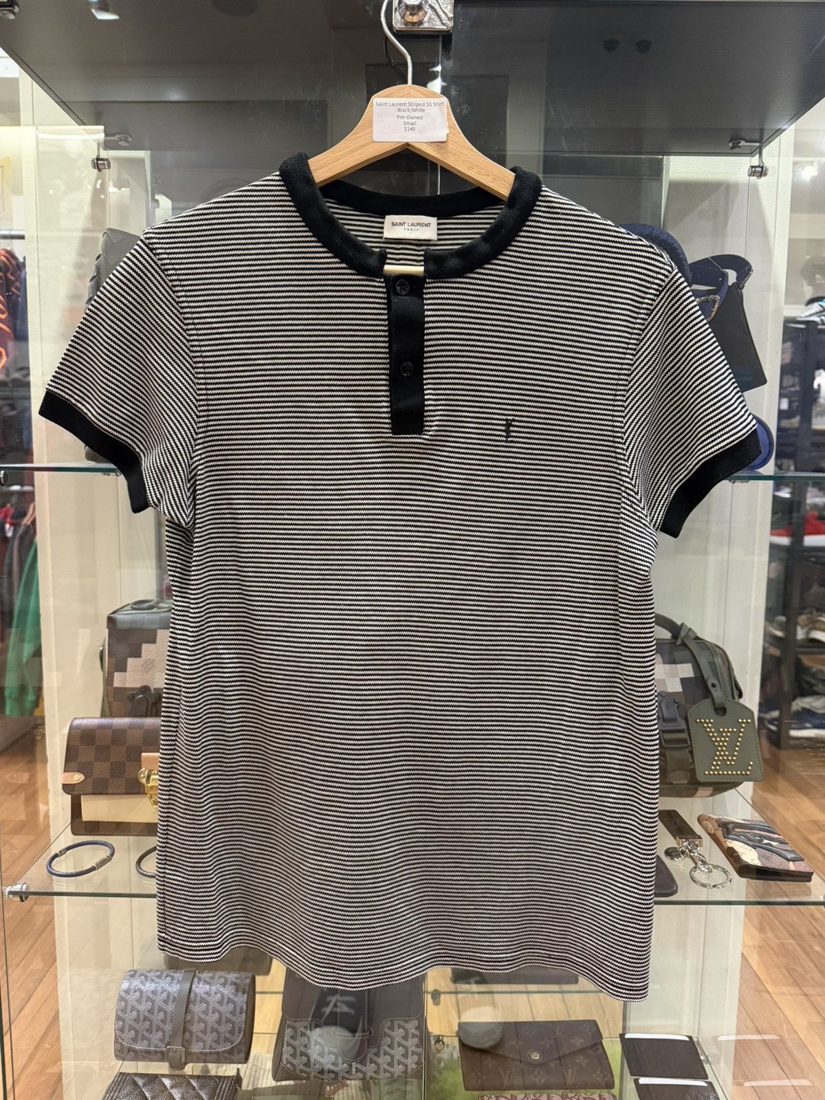Yves Saint Laurent Saint Laurent Striped SS Shirt Size US S / EU 44-46 / 1 - 1 Thumbnail