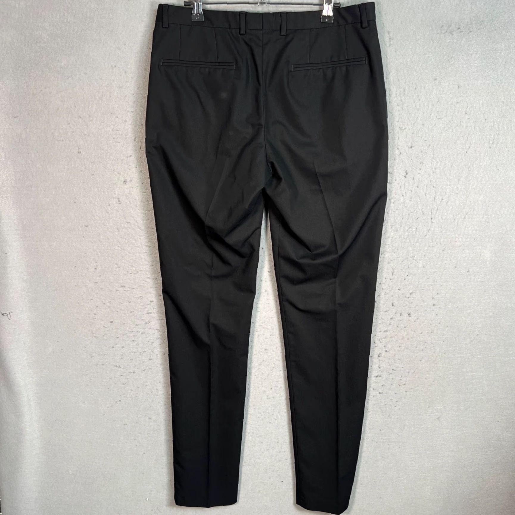 Zara Zara Mens Pants Dress Black Slim Fit 31 Inseam 31 Flat Front Tapered Regular Size 31 Size US 31 - 2 Thumbnail