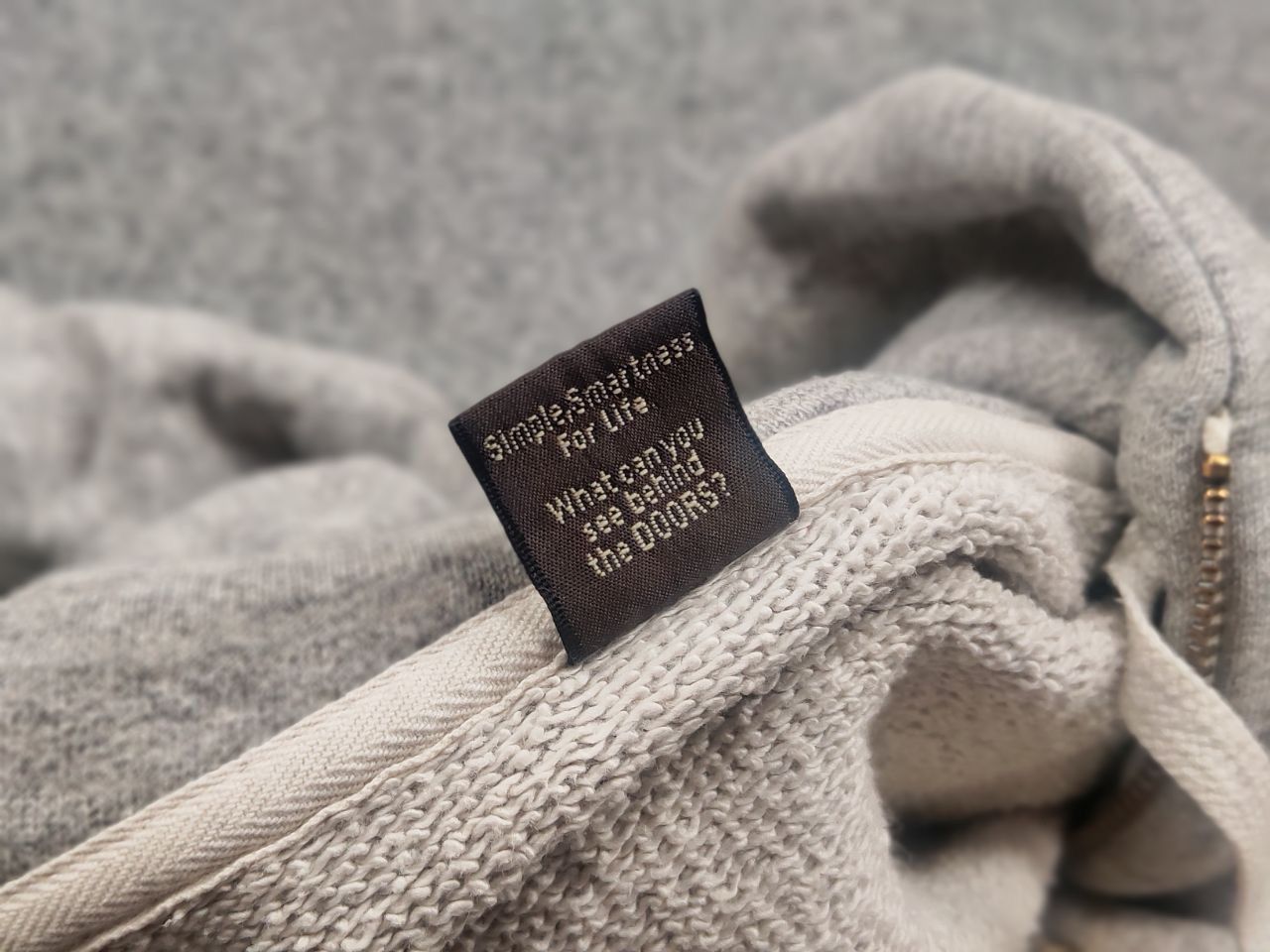 URBAN RESEARCH DOORS Urban Research Doors Vintage Japan Zip blank Gray Hoodie Size US S / EU 44-46 / 1 - 14 Thumbnail