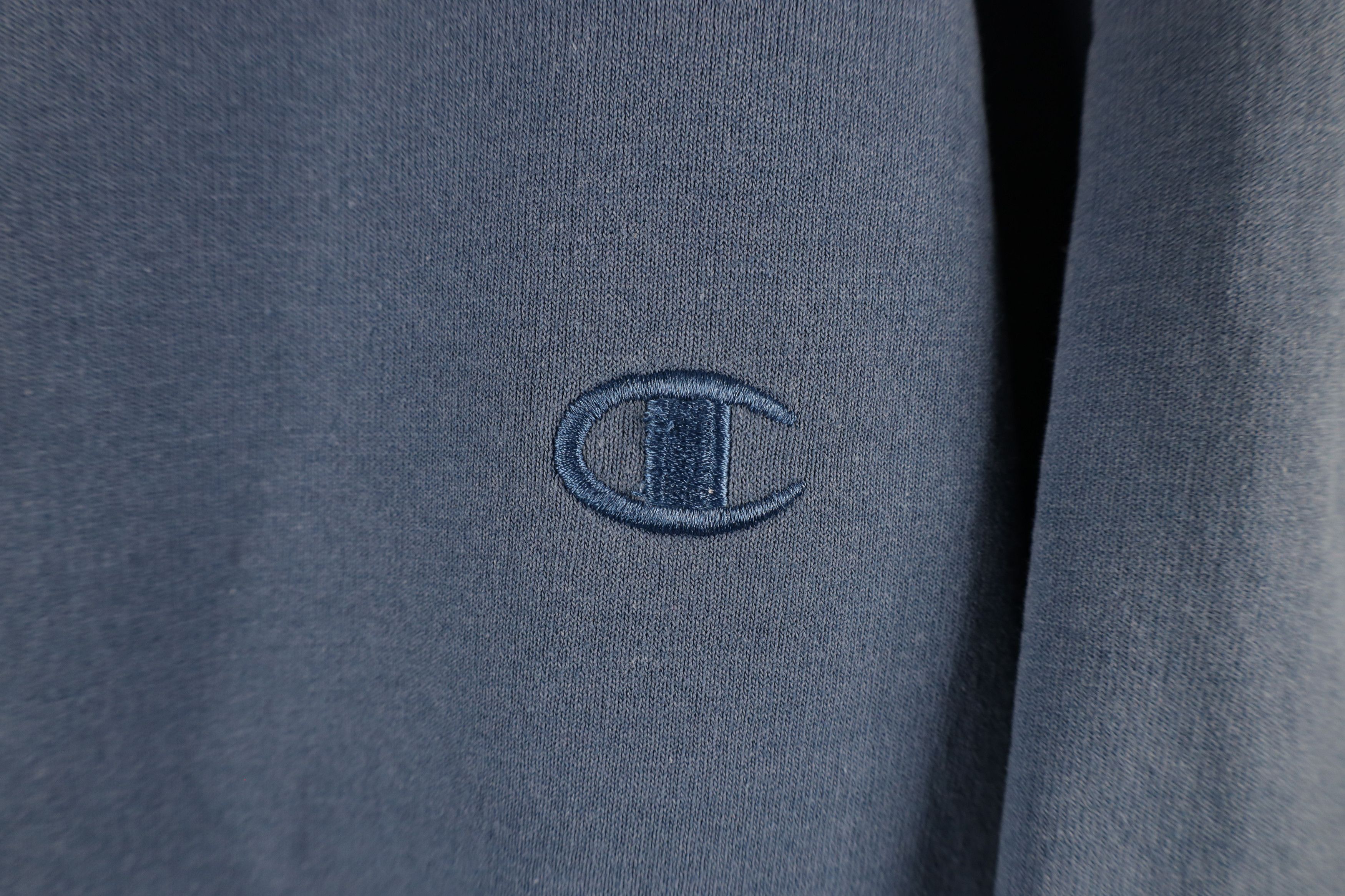 Champion × Vintage Vintage Champion Monochrome Crewneck Sweatshirt Blue Size US XL / EU 56 / 4 - 4 Thumbnail