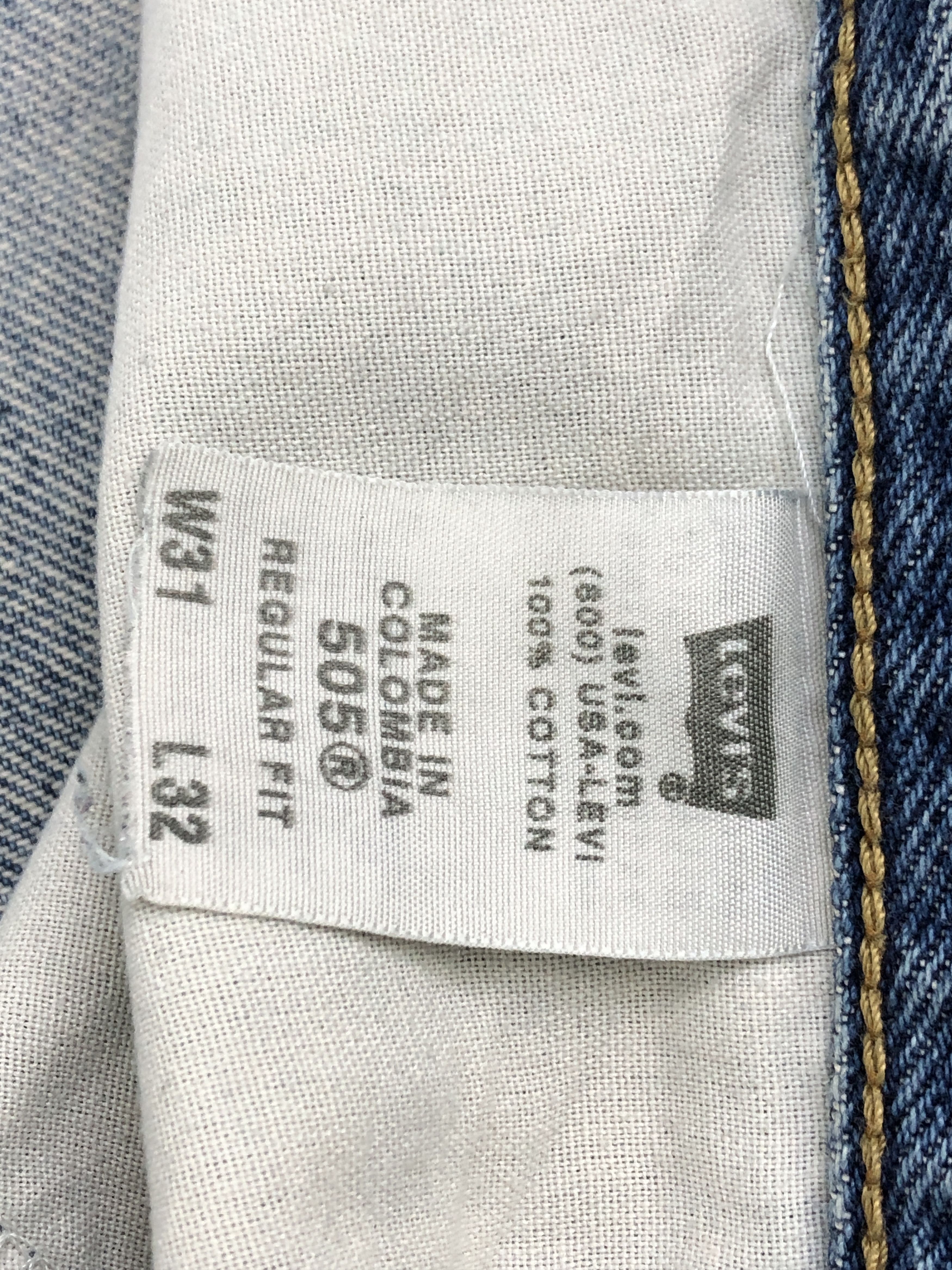 Vintage Levis 501 Faded Blue Jeans