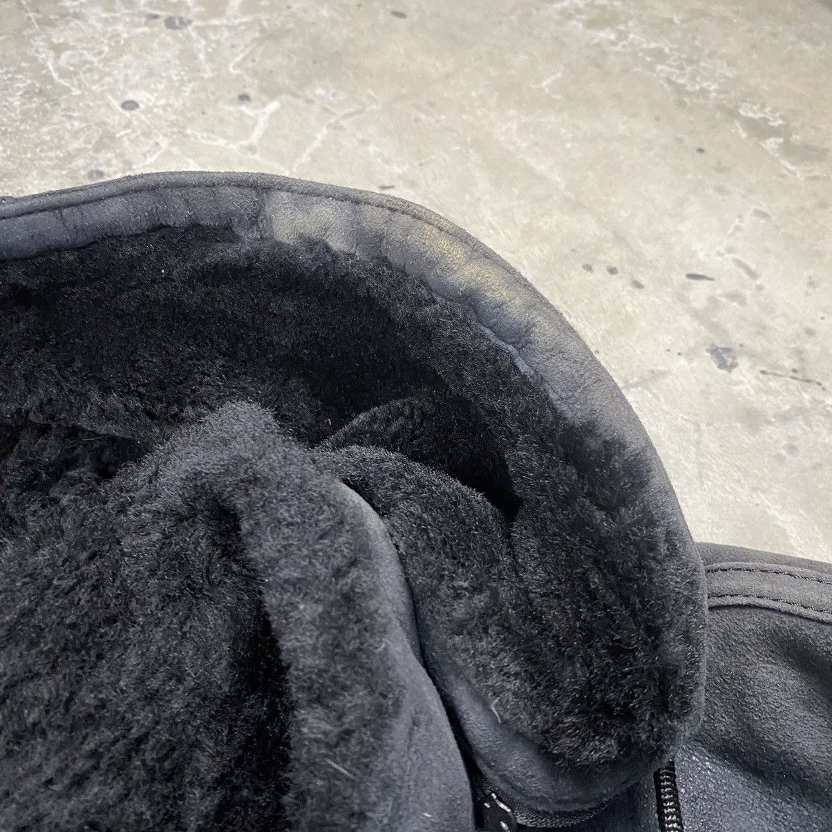 If Six Was Nine × Japanese Brand Vintage 90s Enaga Leather Fur Hooded Jacket Size US M / EU 48-50 / 2 - 8 Thumbnail