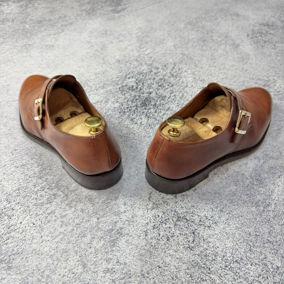 Bexley × Designer × Handmade Bexley Mens Buckle Shoes Monk Straps US9 UK8 Size US 9 / EU 42 - 10 Thumbnail