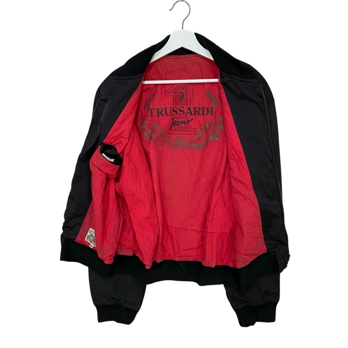Trussardi ⚡️VINTAGES TRUSSARDI RACING BIG LOGO BOMBERS JACKET Size US L / EU 52-54 / 3 - 7 Thumbnail