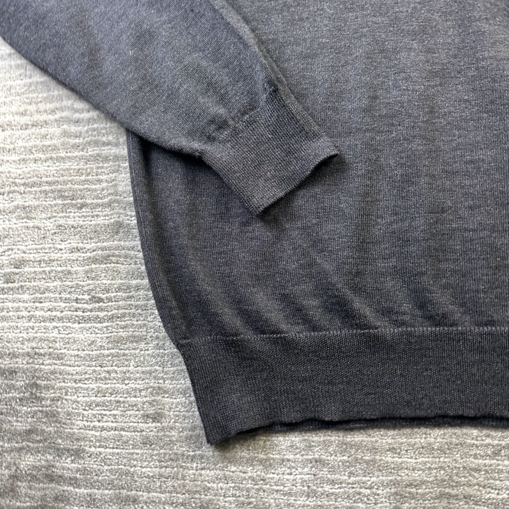 Vintage RR Casuals Polo Shirt Mens XL Gray Wool Knit Polo Shirt Casual Activewear Golf 90s? Size US XL / EU 56 / 4 - 5 Thumbnail