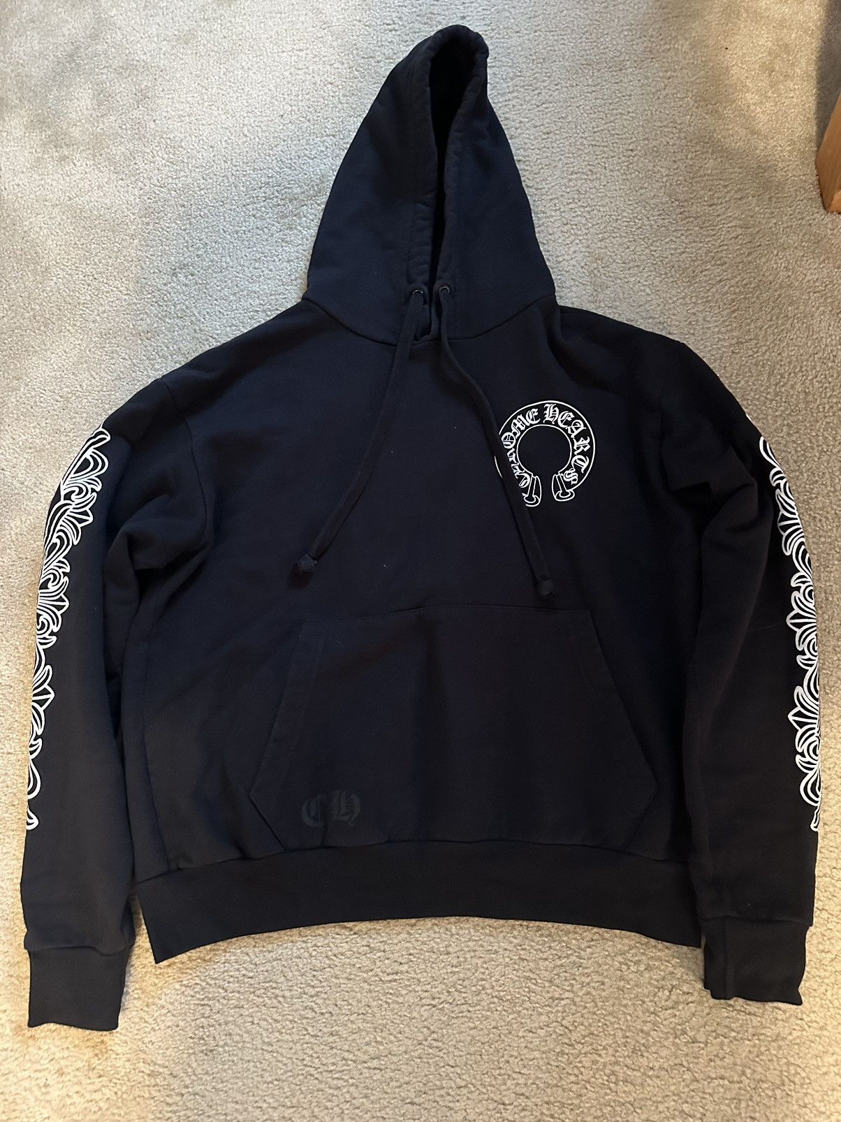 Image of Chrome Hearts Hoodie in Black, Men's (Size Small)