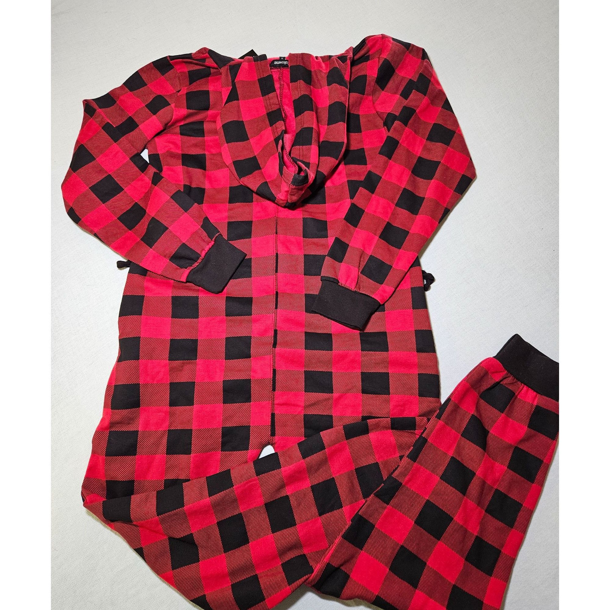 Other FollowMe Unisex One Piece Pajama Body Suit Red Black Small Size US 28 / EU 44 - 8 Thumbnail