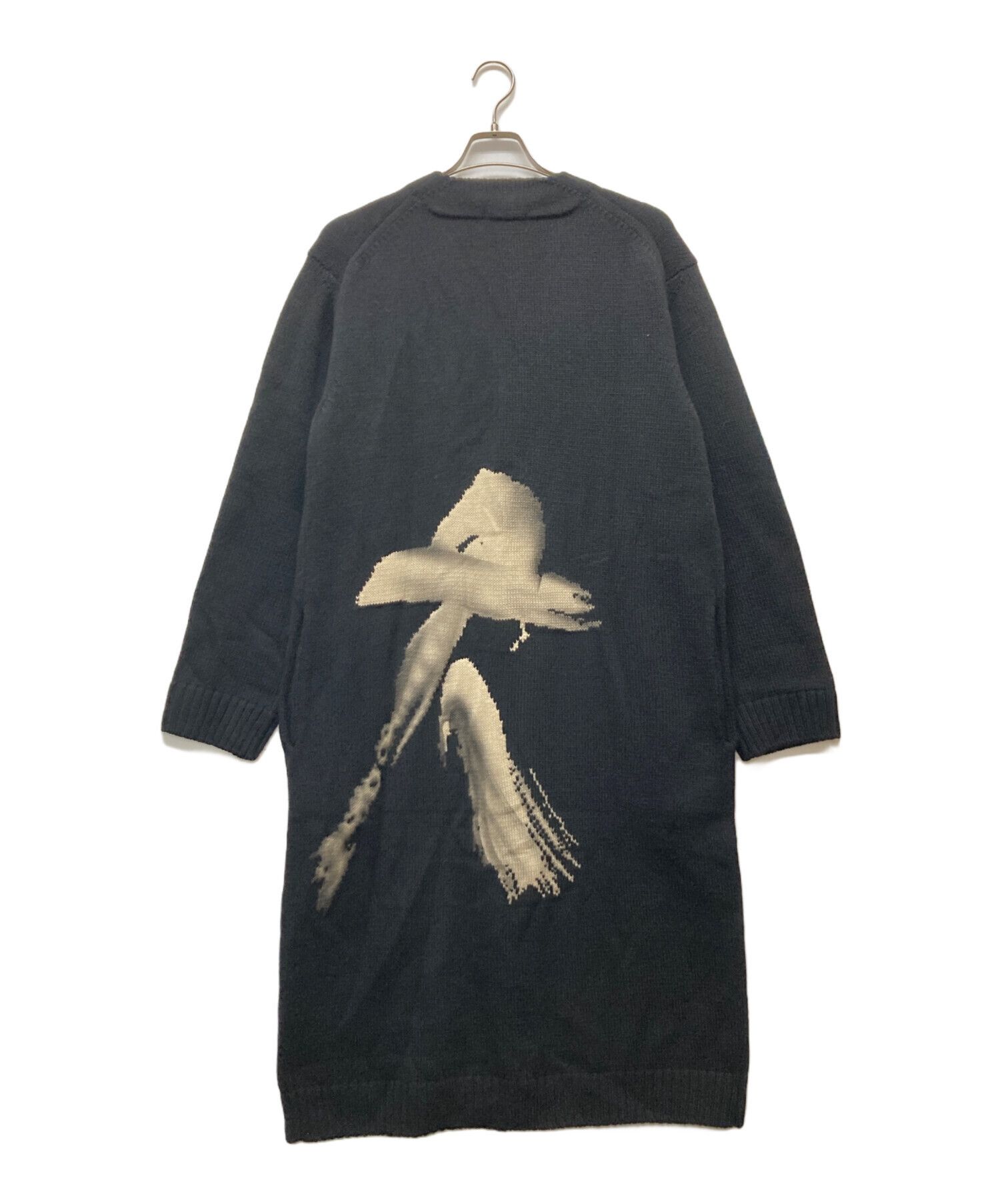 Yohji Yamamoto Yohji Yamamoto pour homme Women's Print V-Neck Cardigan Size US L / EU 52-54 / 3 - 2 Thumbnail