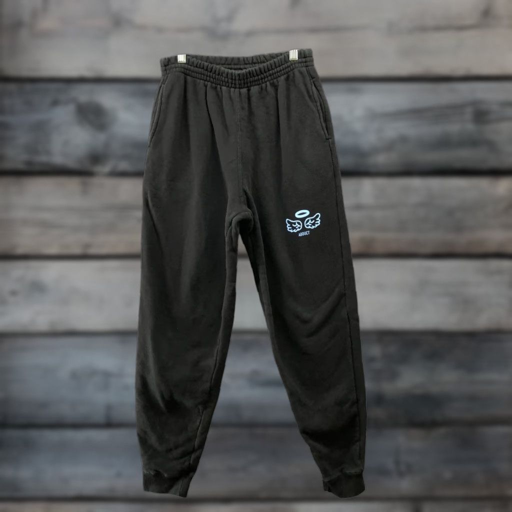 Vintage Fly Angel Art Sweatpants Womens M Black 100% Cotton Fleece Jogger Pants Medium Black Womens M Sweatpants Fly Angel Art Size 32" / US 10 / IT 46 - 1 Thumbnail