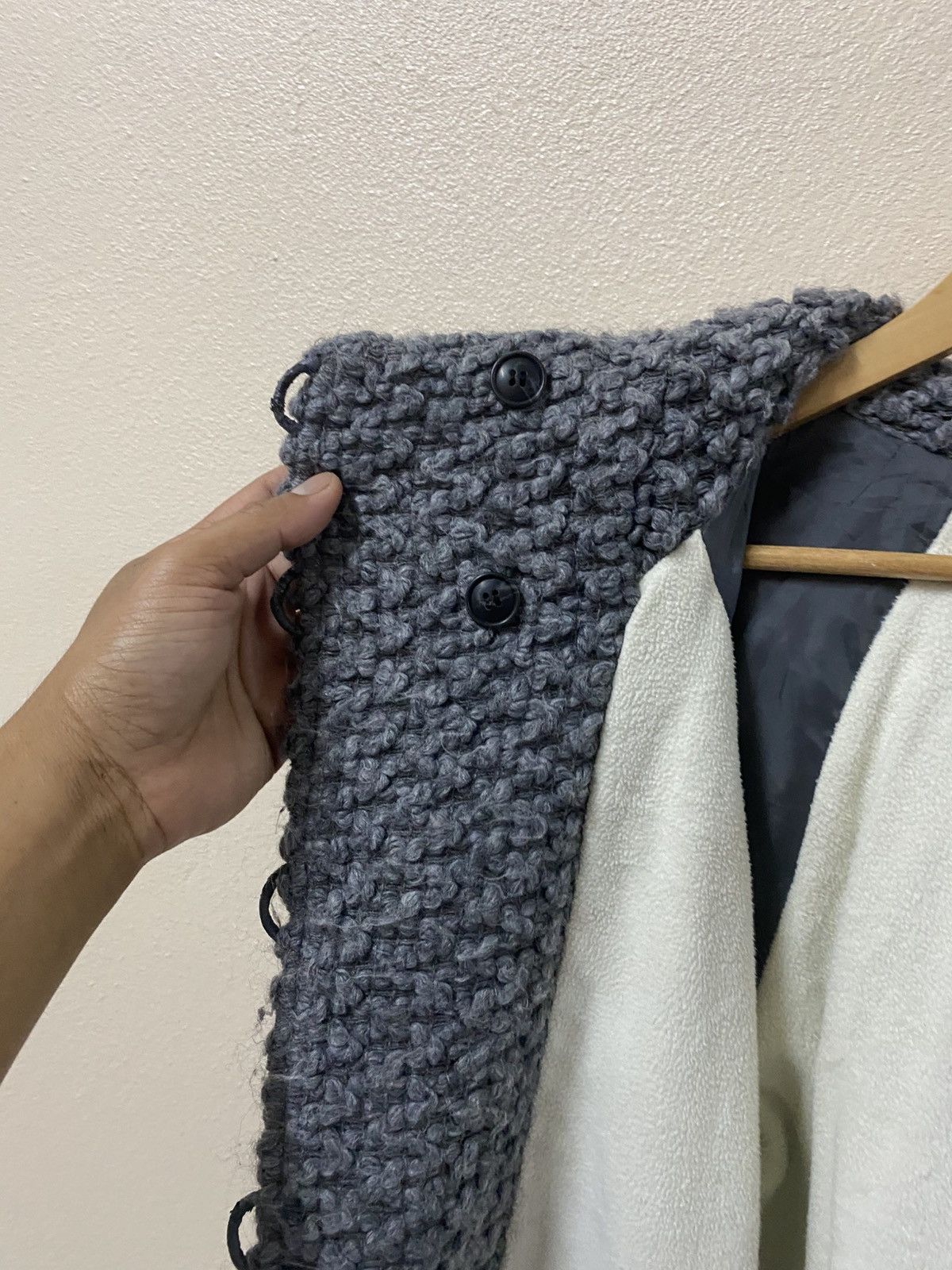 Issey Miyake Tsumori Chisato Textured Knit Hooded Jacket –Japan Archive Size M / US 6-8 / IT 42-44 - 8 Thumbnail