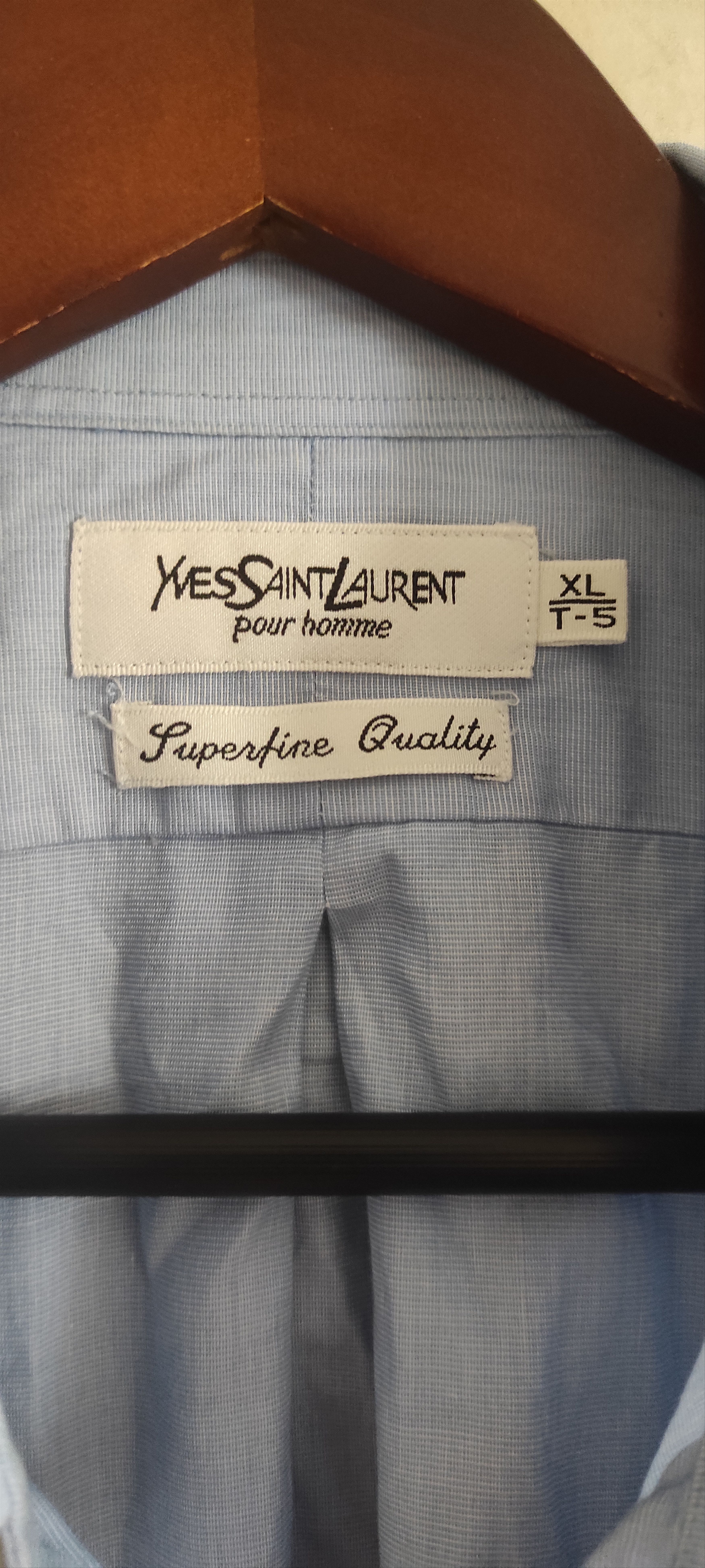 Saint Laurent Paris × Yves Saint Laurent Yves Saint Laurent Mens Sky Blue Dress Shirt Size XL Size US XL / EU 56 / 4 - 10 Thumbnail