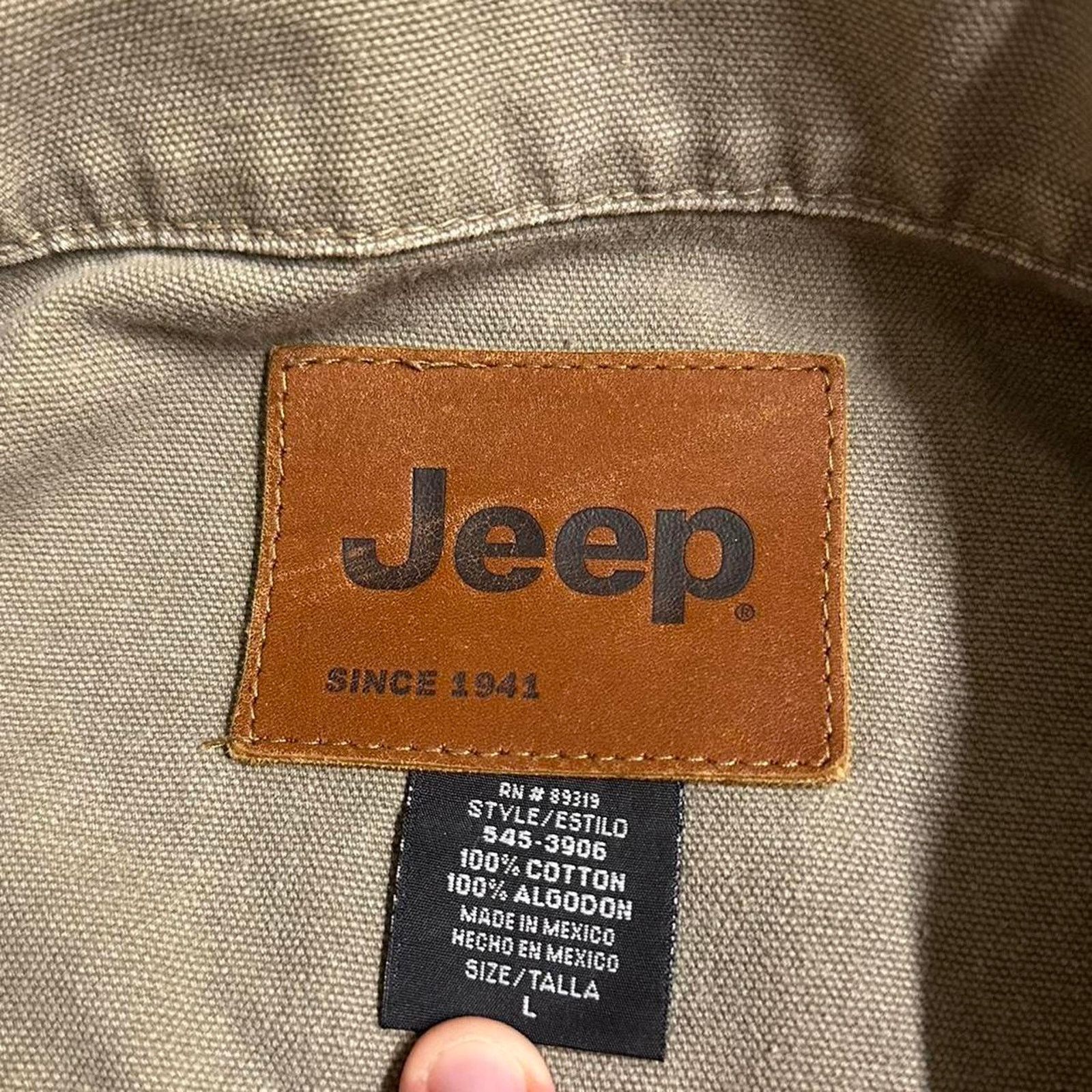 Jeep Jeep teflar denim work jacket Size US L / EU 52-54 / 3 - 8 Thumbnail
