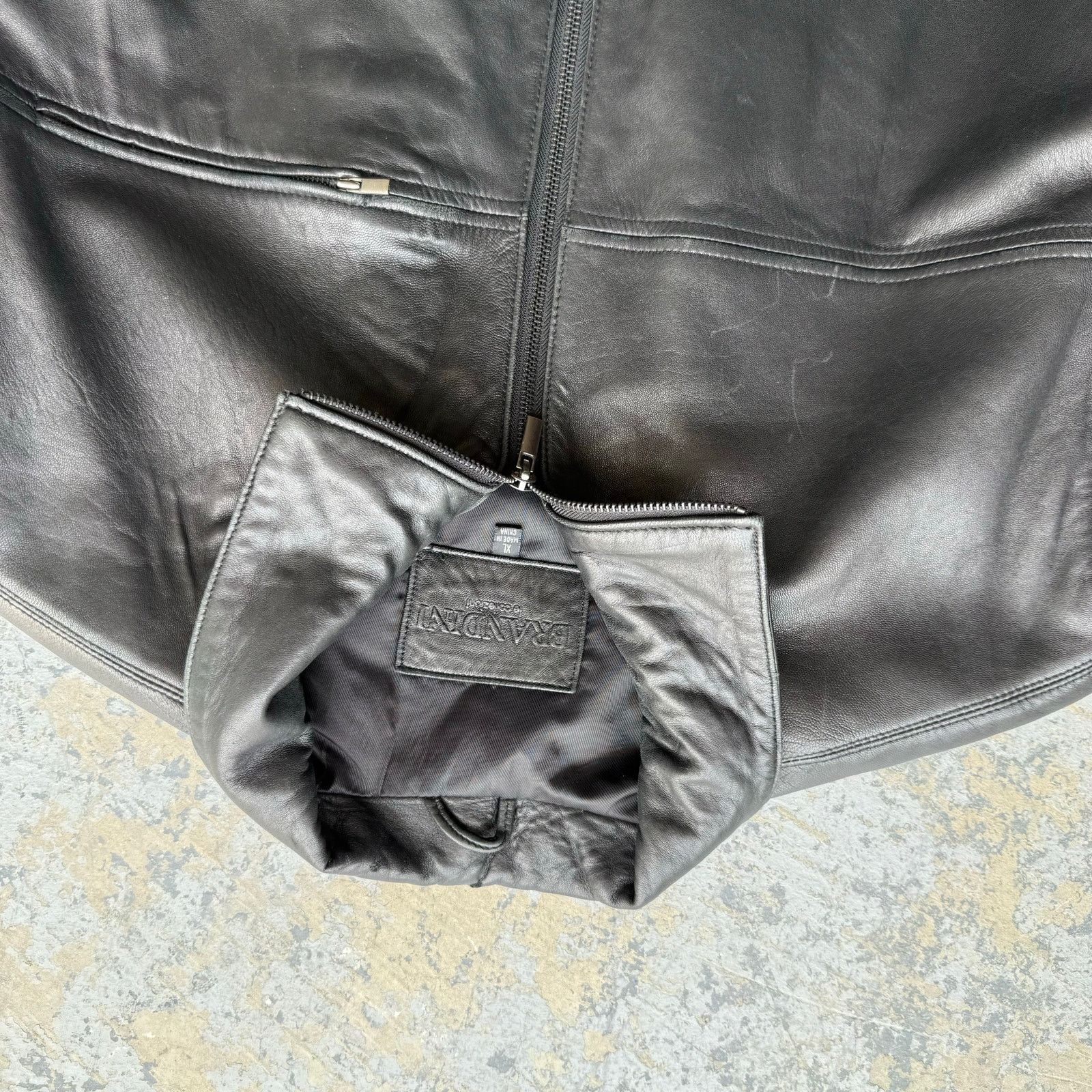 Vintage Vintage Brandini Lambskin Leather Jacket XL Size US XL / EU 56 / 4 - 3 Thumbnail