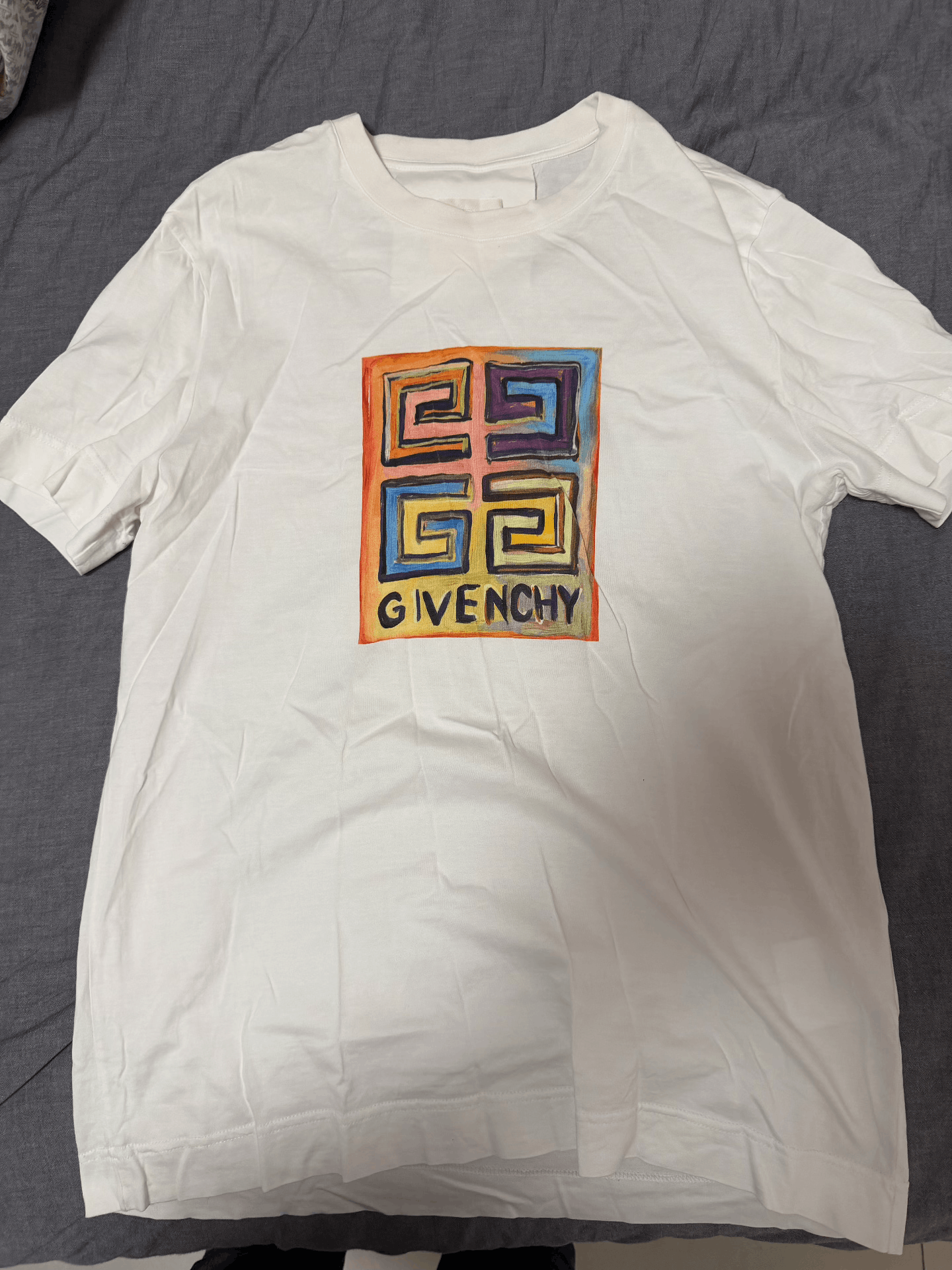 Givenchy Givenchy White Short-Sleeve Logo T-Shirt Size US M / EU 48-50 / 2 - 1 Thumbnail