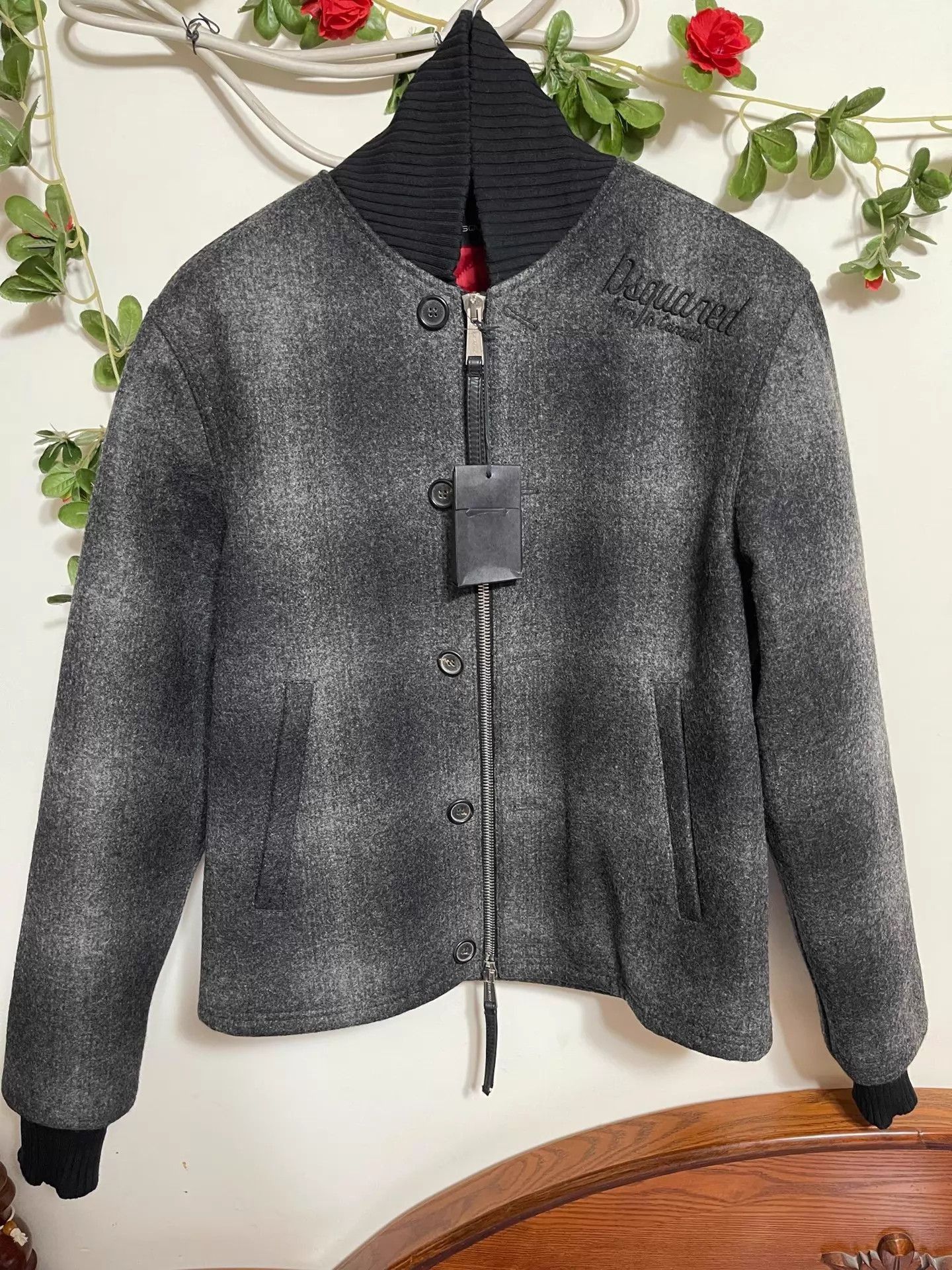 Dior Black er Jacket with Zip & Button Closure Size US XXS / EU 40 - 1 Thumbnail