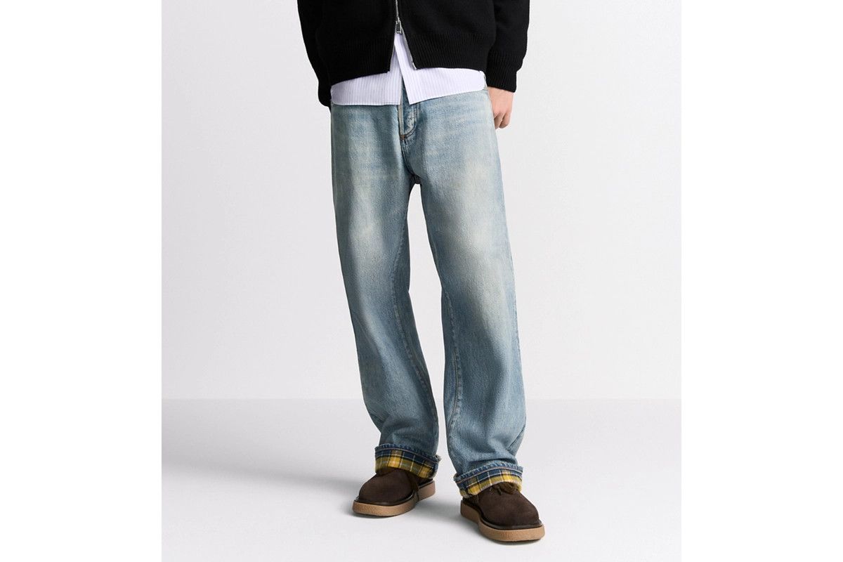 Dior o1bcso1str0326 Heritage Jeans with Checkered in Blue Size US 36 / EU 52 - 5 Thumbnail