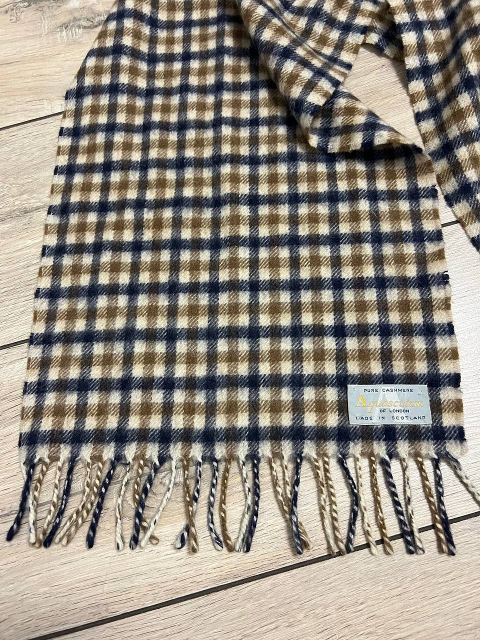 Aquascutum Aquascutum cashmere scarf Check Plaid 143x29cm Size ONE SIZE - 2 Thumbnail