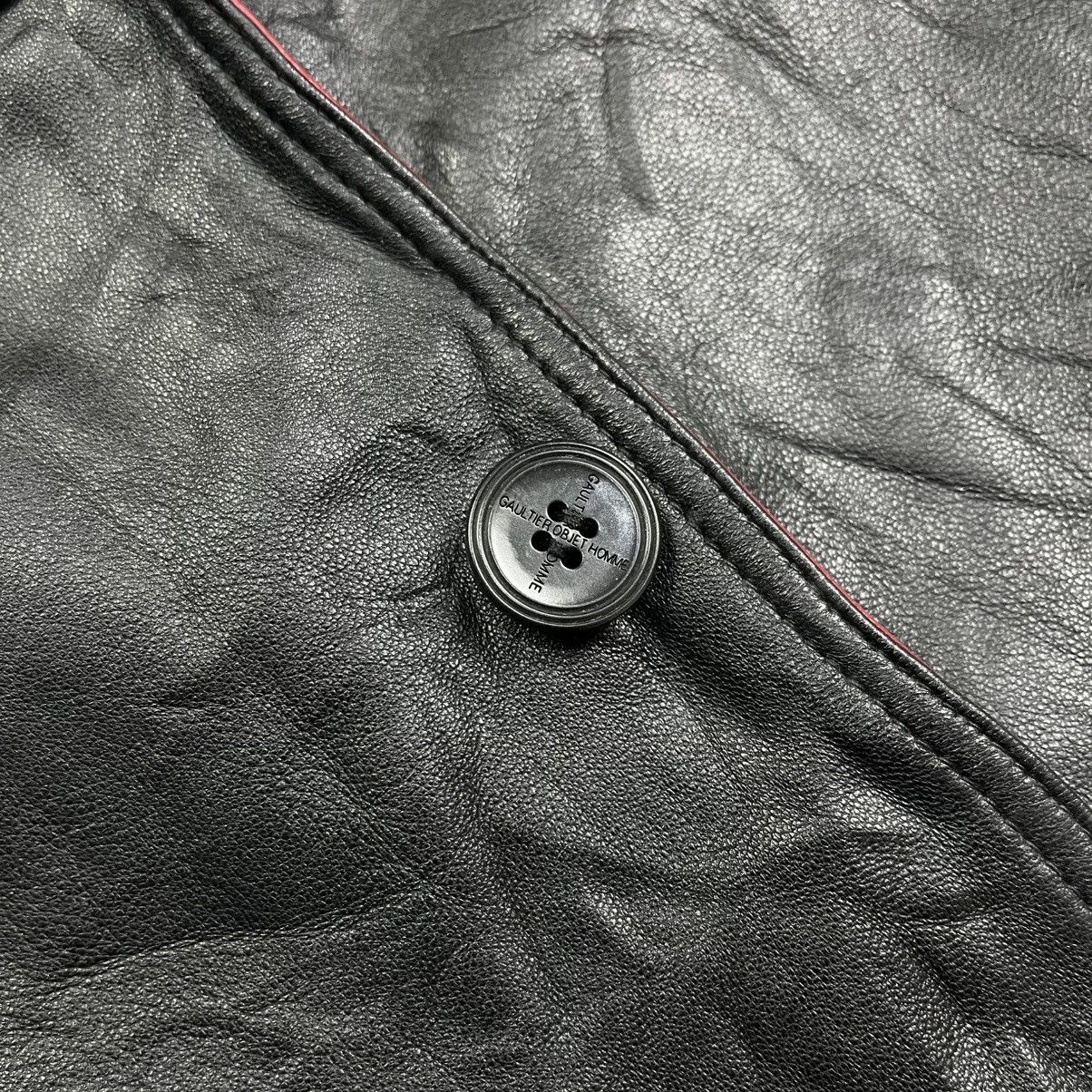 Jean Paul Gaultier Vintage 90s gaultier objet homme reversible leather jacket Size US L / EU 52-54 / 3 - 12 Thumbnail