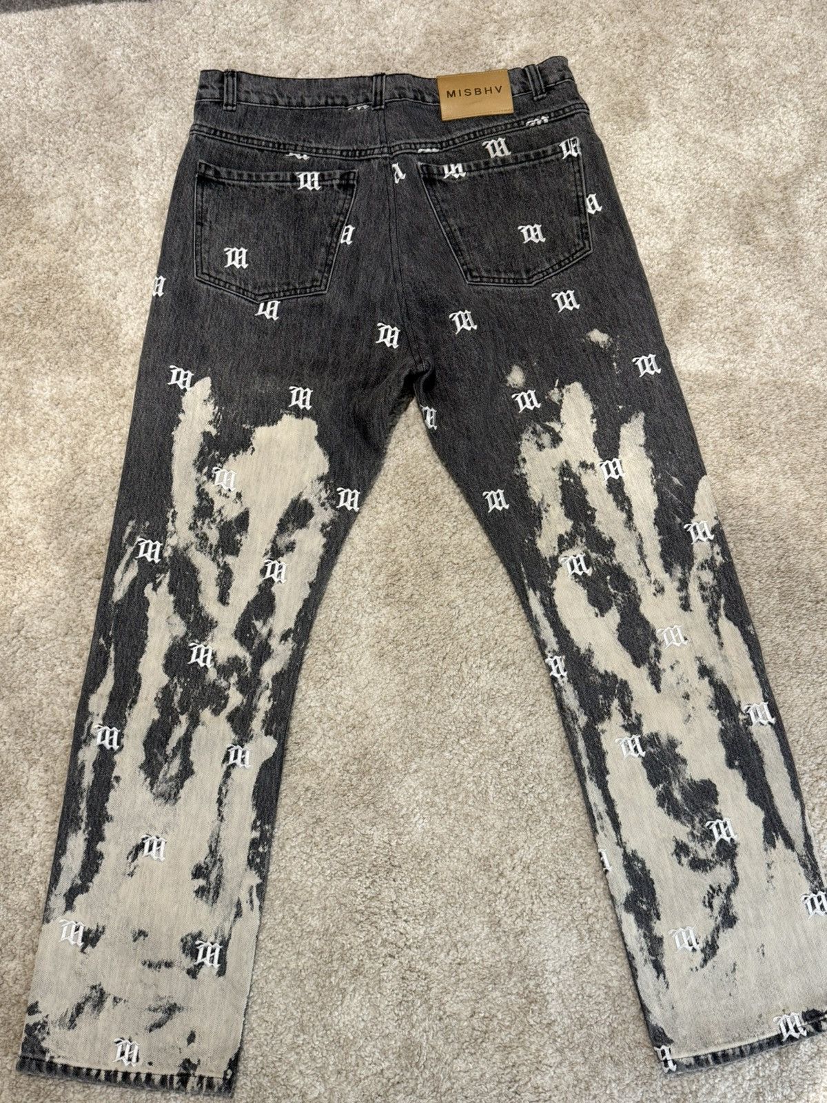 Misbhv Misbhv Logo Jeans Size US 33 - 8 Thumbnail