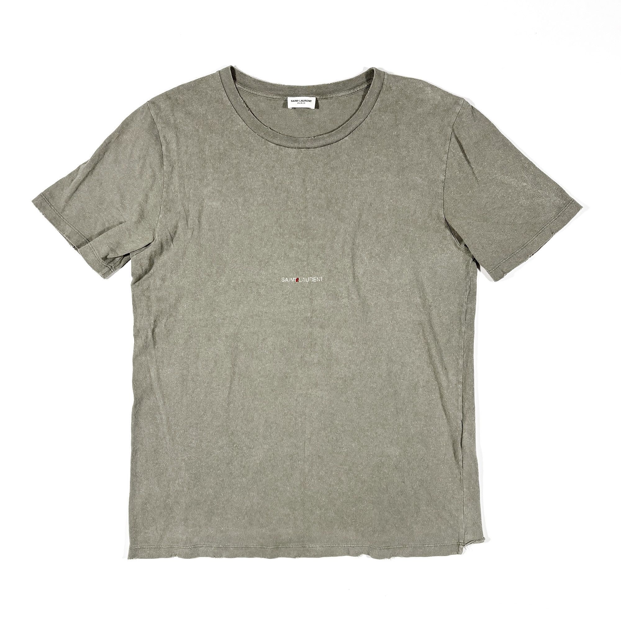 Saint Laurent Paris Rive Gauche Logo Tee Size US M / EU 48-50 / 2 - 1 Thumbnail