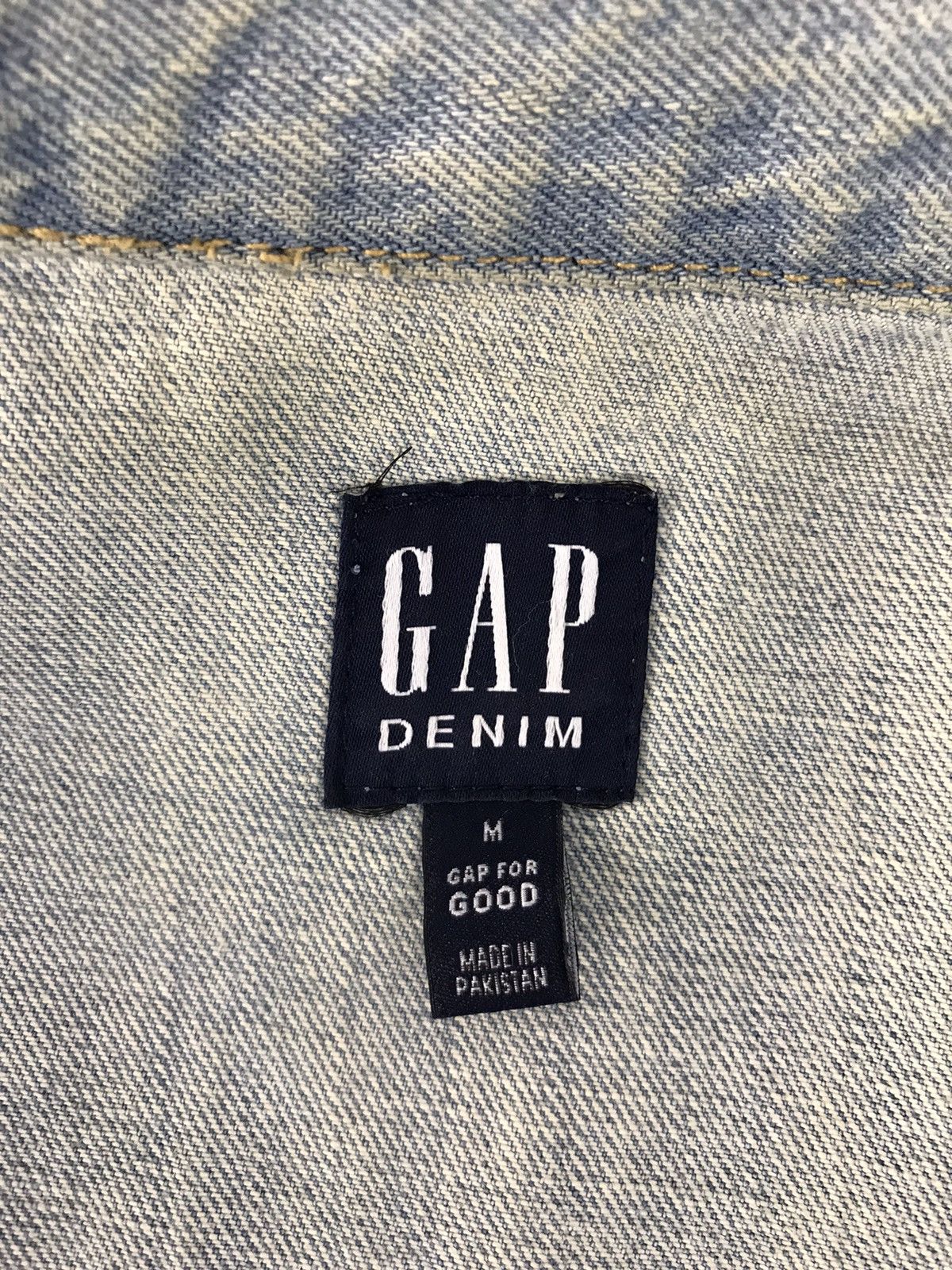 Gap × Vintage Vintage Gap Est1969 Denim Jacket Faded Colour Jeans Size US L / EU 52-54 / 3 - 11 Thumbnail