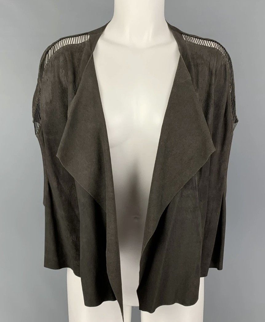 Rare Rick Owens Dark Dust Bronze SS18 Dirt Suede Leathe