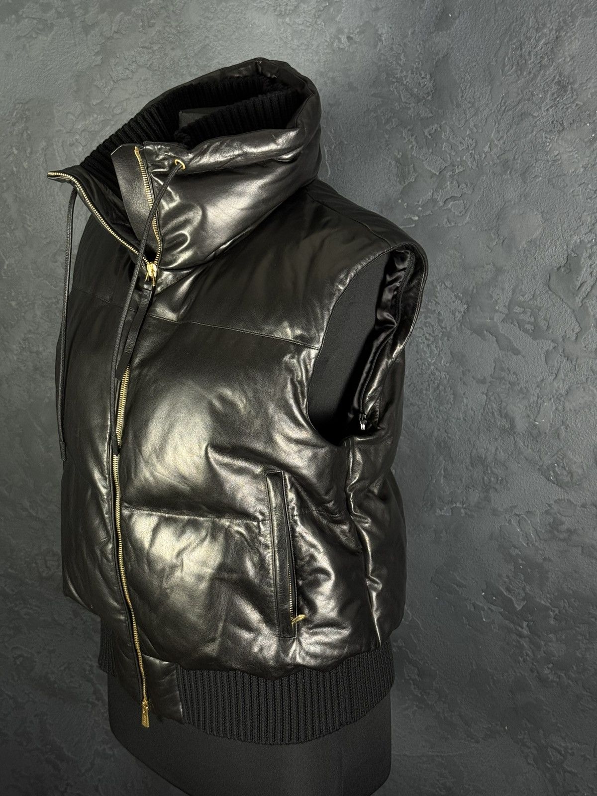 Bally RRP $3,300 BALLY Women’s Lamb Leather Puffer Jacket Vest Size M / US 6-8 / IT 42-44 - 15 Thumbnail