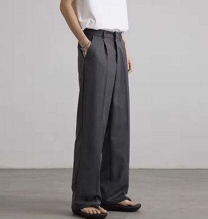 Vintage High Waist Straight Wide Leg Pleated Pants / Trousers Size US 30 / EU 46 - 1 Thumbnail