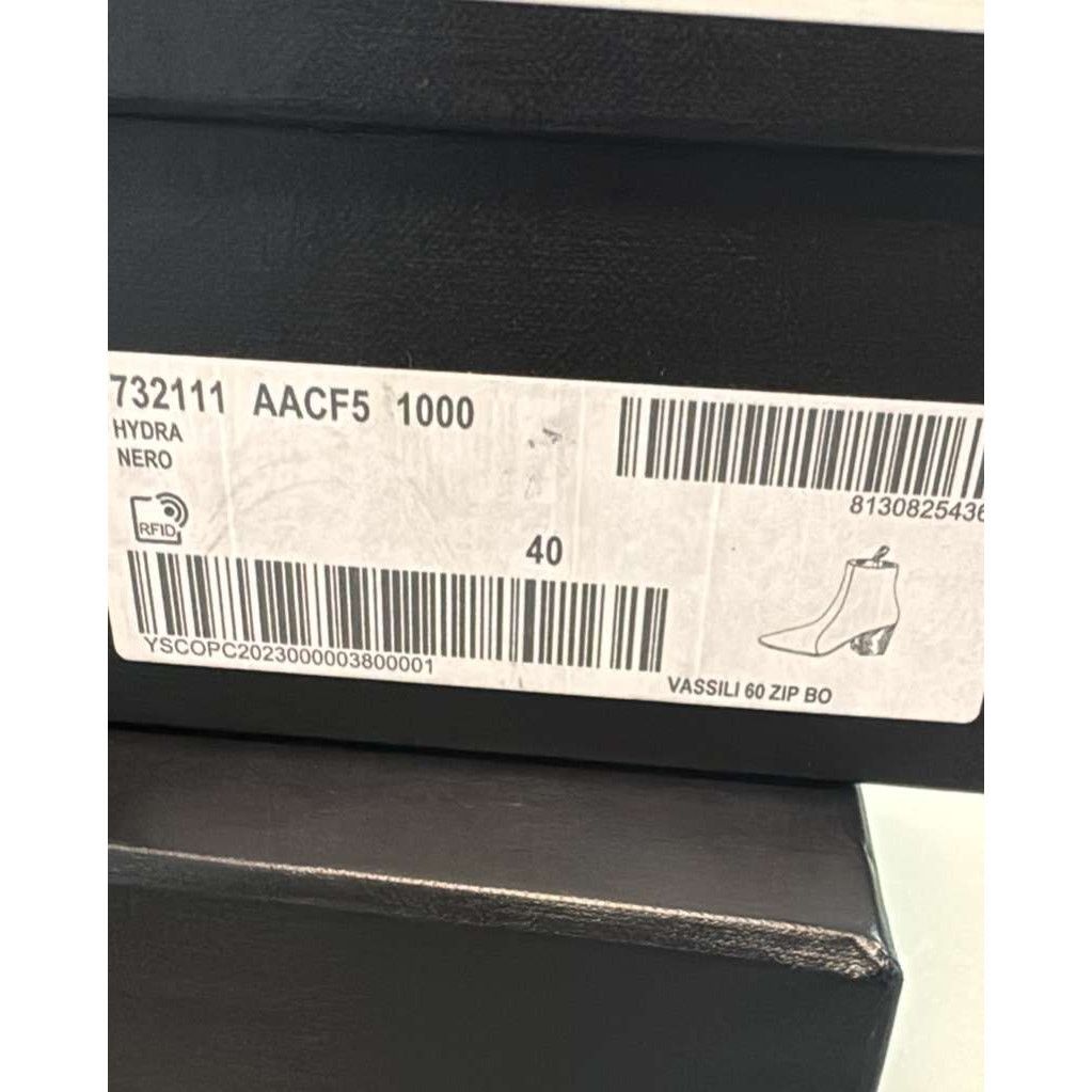 Saint Laurent Paris o1rshd1 Hydra Vassili 60 Zip Boots in Black 40 Size US 7 / EU 40 - 20 Thumbnail
